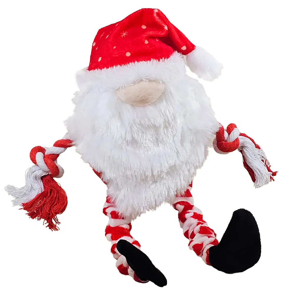 Nobby Xmas Hundespielzeug Plüsch Wichtel mit elastischen Beinen 43 cm