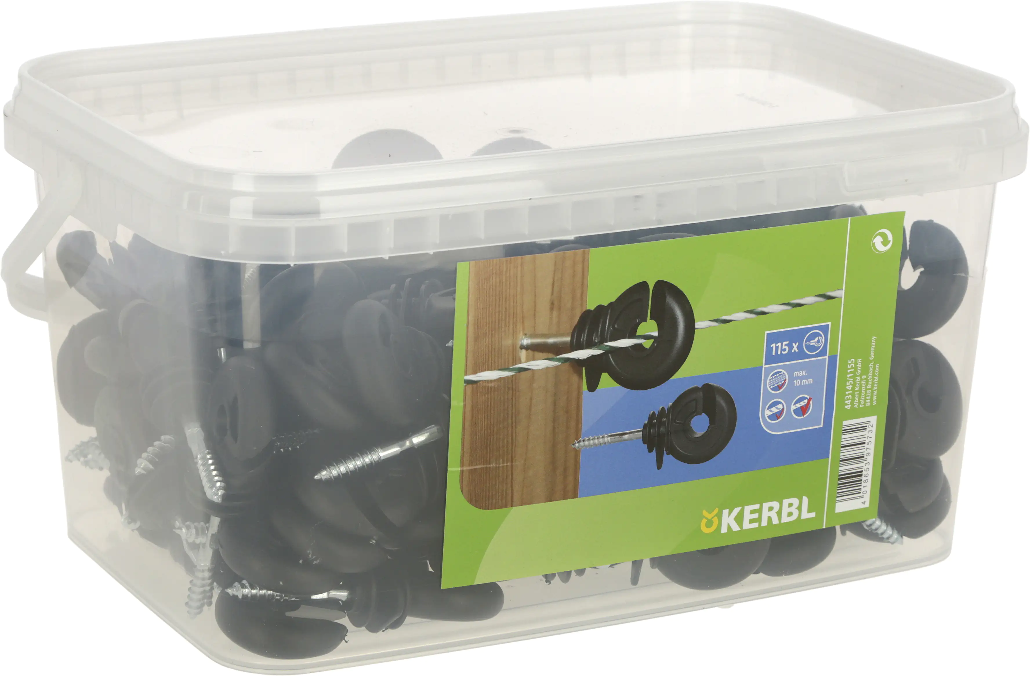 Kerbl  Ringisolator mit Stütze 115 Stück