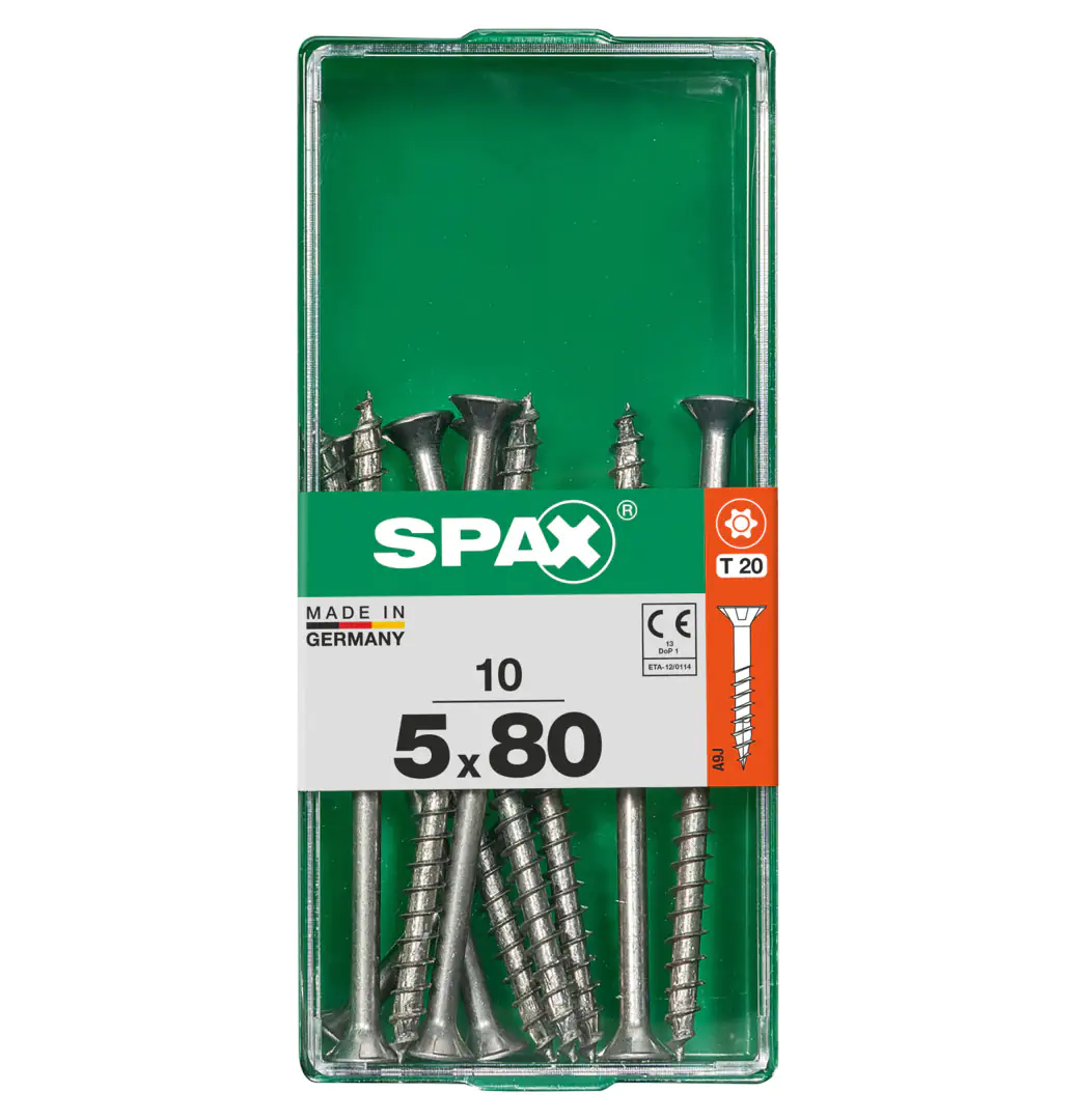 Spax Universalschrauben 5.0 x 80 mm TX 20 - 10 Stk.