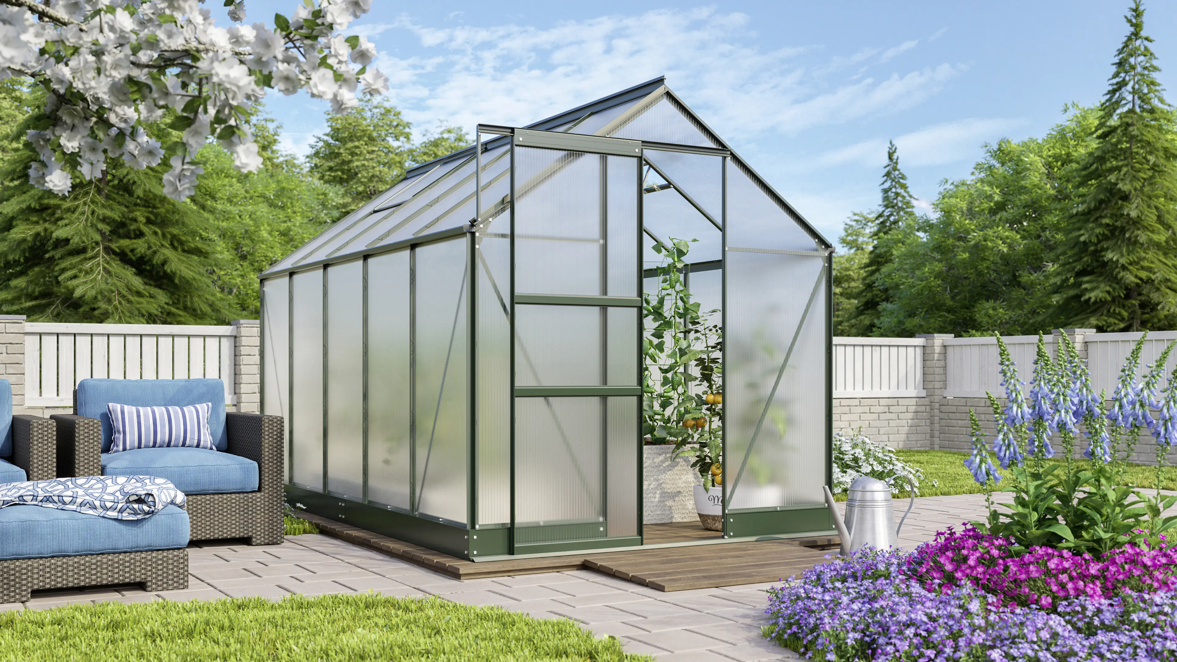 Vitavia Gewächshaus Apollo 6200 195 x 323 cm 6 mm Hohlkammerplatten