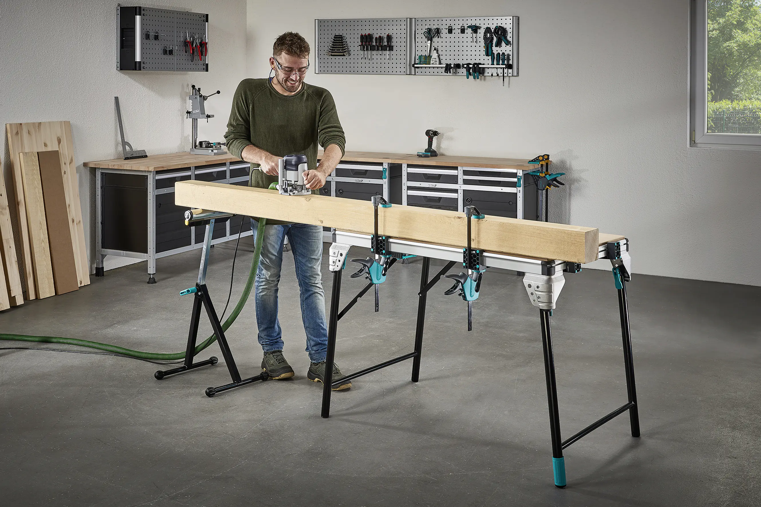 Wolfcraft Arbeitstisch Master work 1600 bis 120 kg Wolfcraft Arbeitstisch Master work 1600 bis 120 kg
