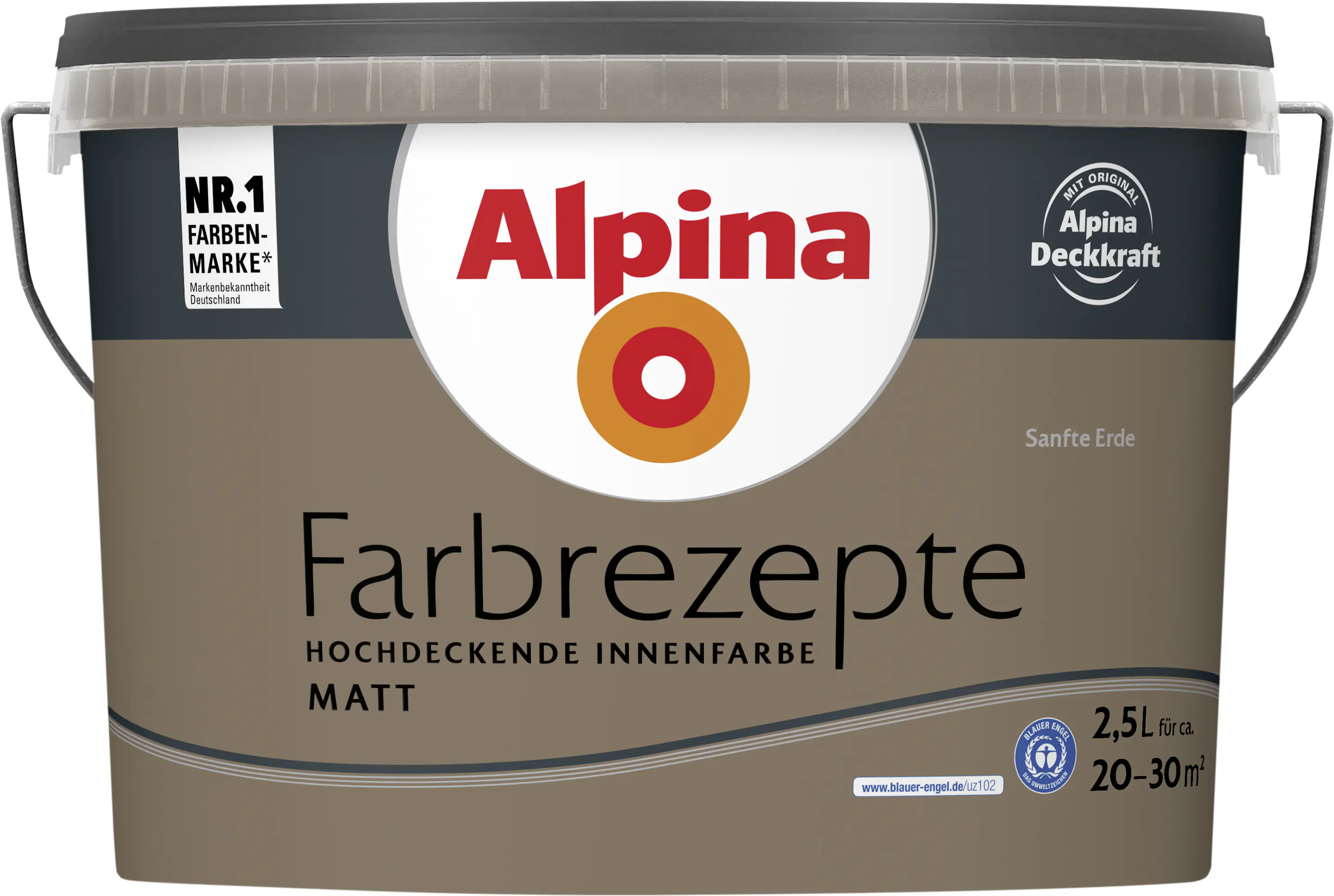 Alpina Farbrezepte Wandfarbe Sanfte Erde matt 2,5 L