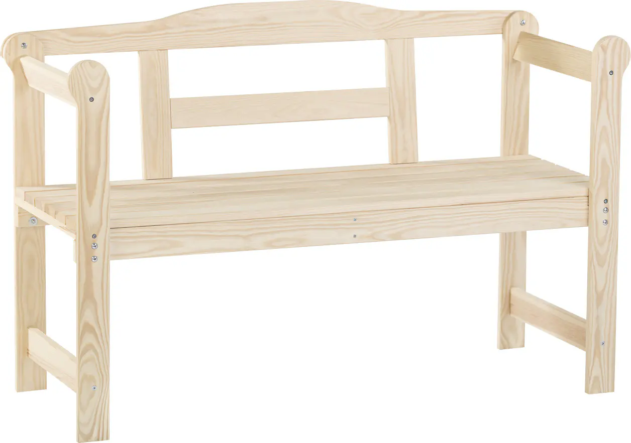 iWerk Holzbank Kiefer natur 118 x 43,6 x 73,5 cm