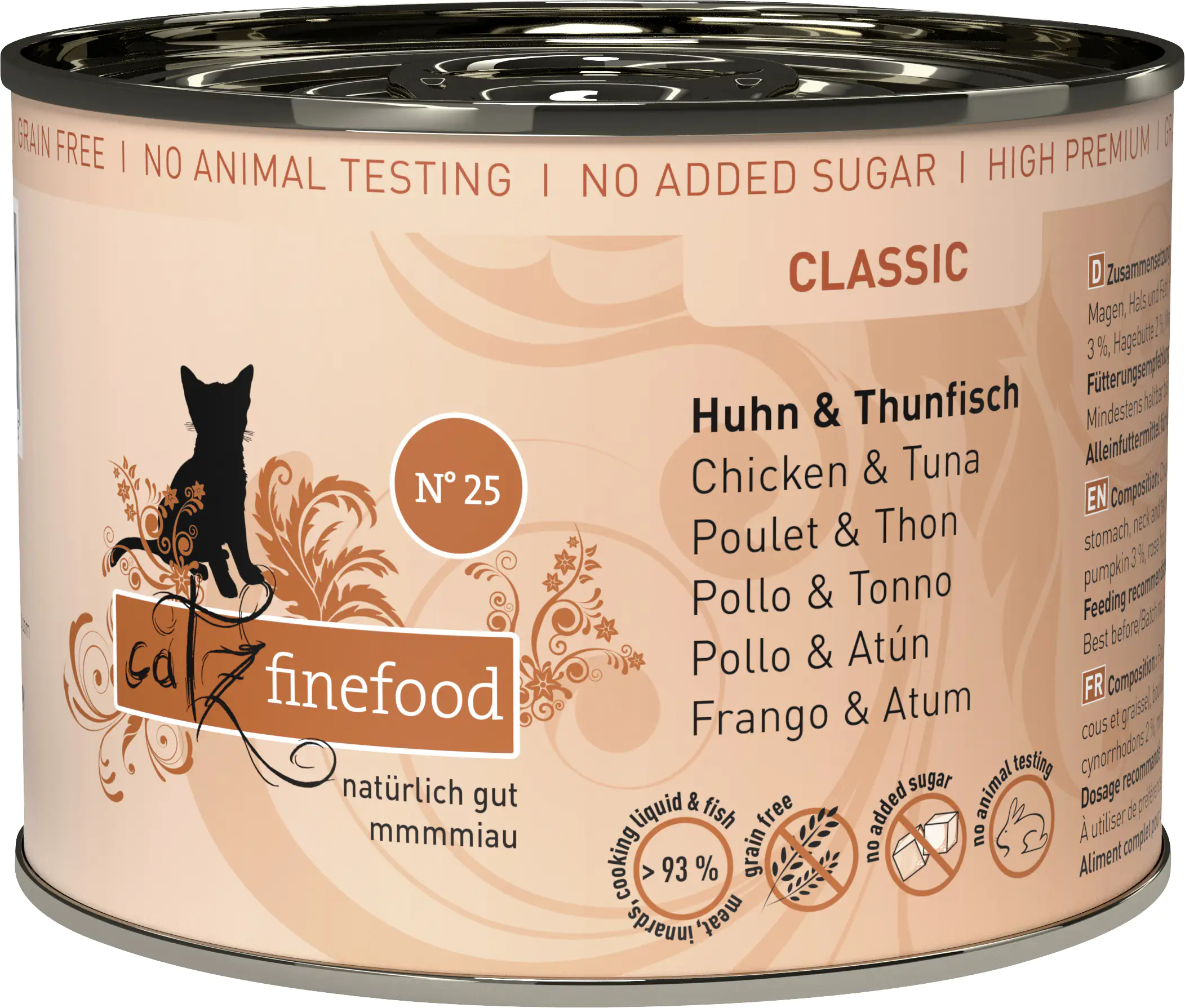Catz Finefood Katzenfutter Classic No. 25 Huhn & Thunfisch 200 g Catz Finefood Katzenfutter Classic No. 25 Huhn & Thunfisch 200 g