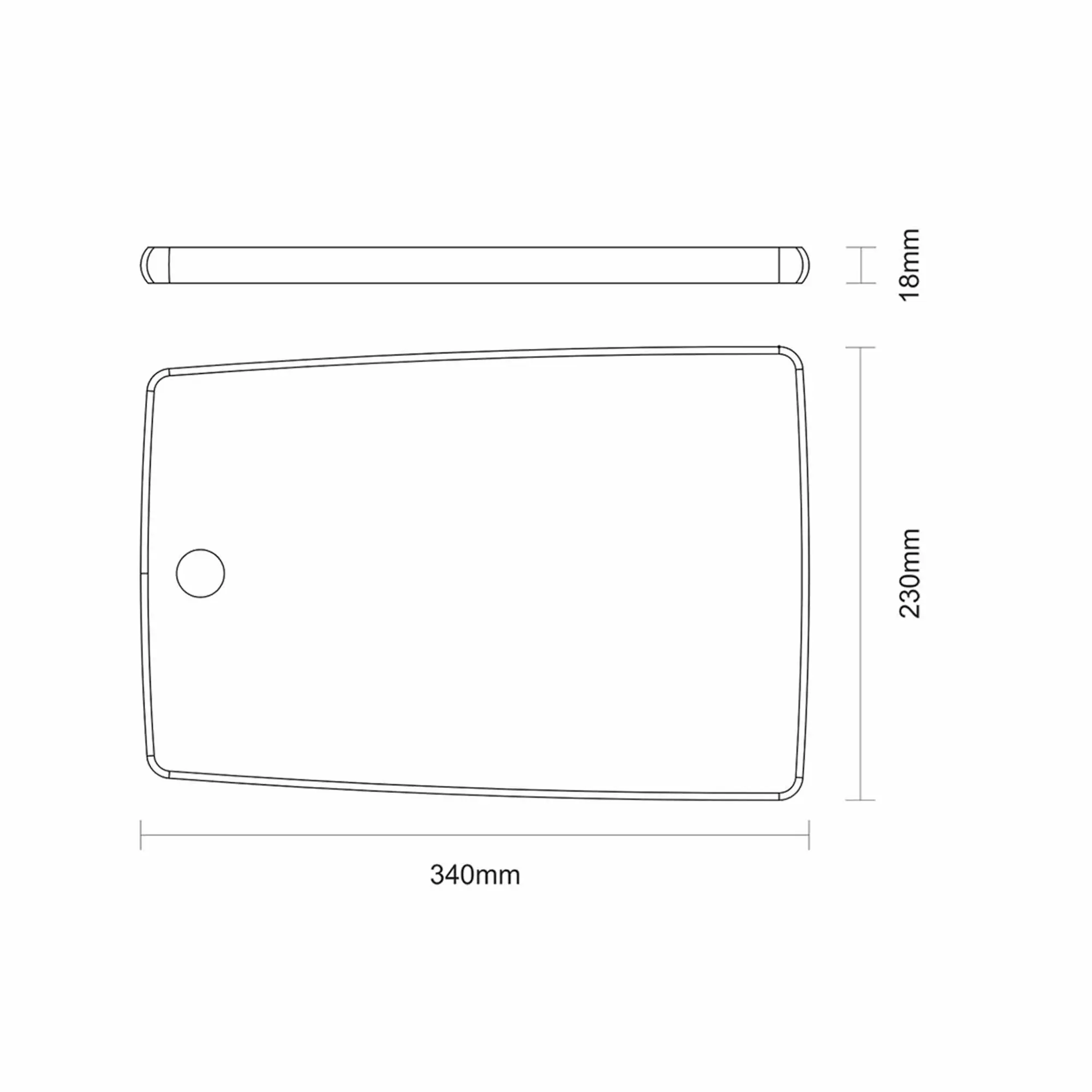 Tramontina Landhaus Schneidebrett 34 x 23 cm
