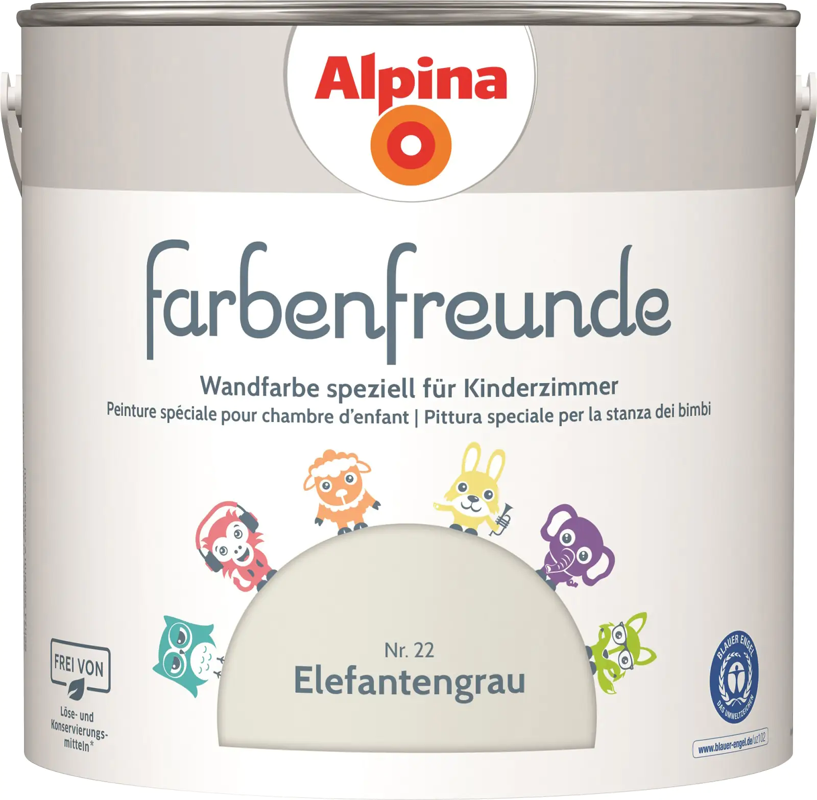 Alpina Farbenfreunde Nr. 22 elefantengrau 2,5 L matt Alpina Farbenfreunde Nr. 22 elefantengrau 2,5 L matt