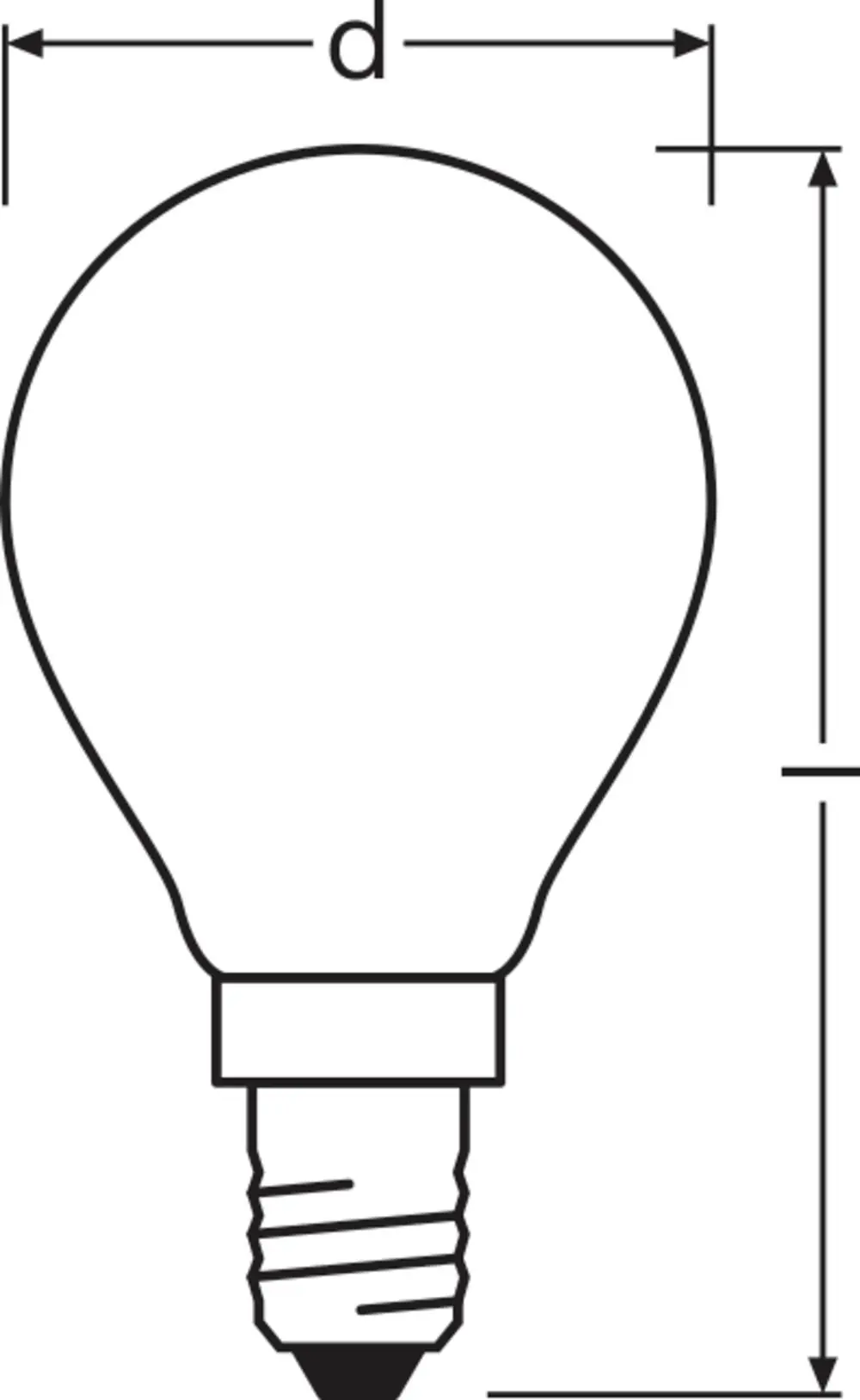 Osram LED Tropfenlampe Classic E14 2,5 W warmweiß matt
