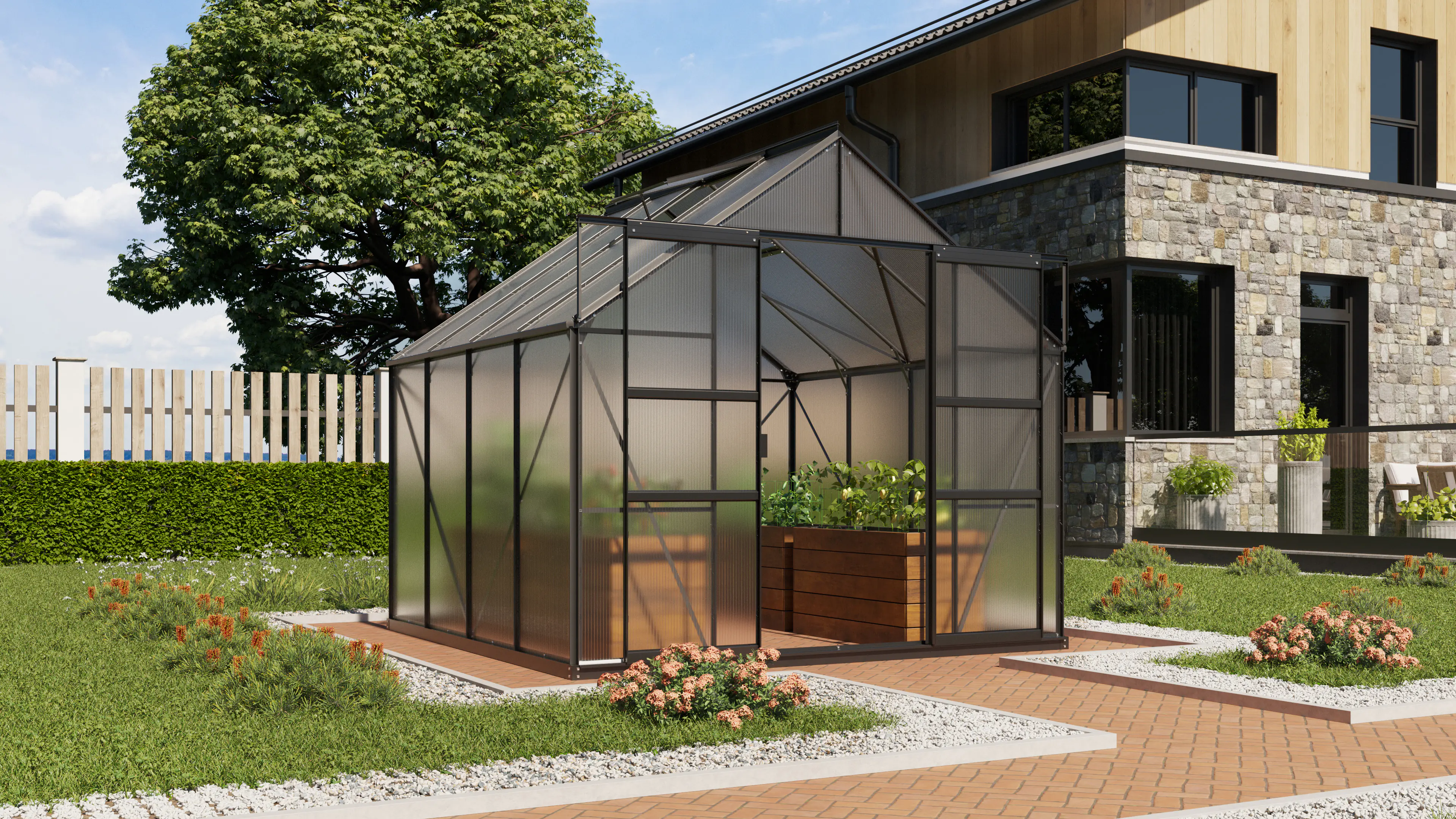 Vitavia Gewächshaus Mars 6700 254 x 254 cm 6 mm HPK