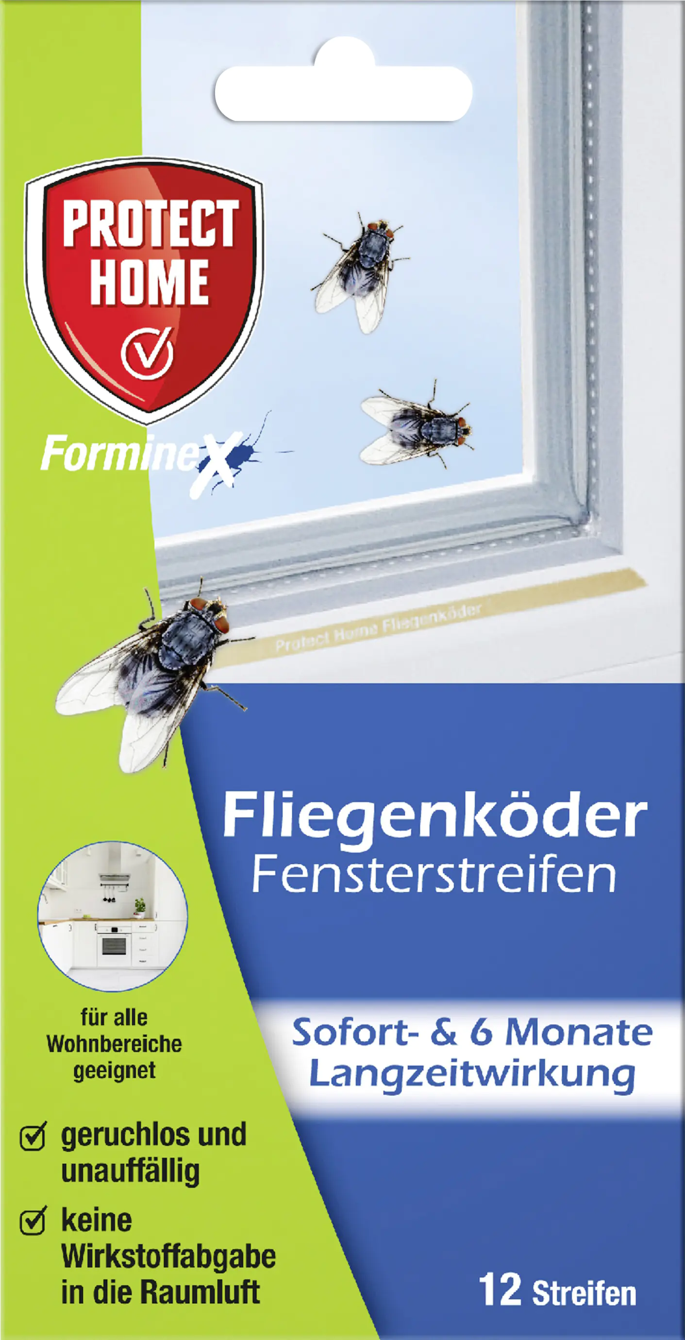 Protect Home FormineX Fliegenköder Fensterstreifen 12 Stück Protect Home FormineX Fliegenköder Fensterstreifen 12 Stück