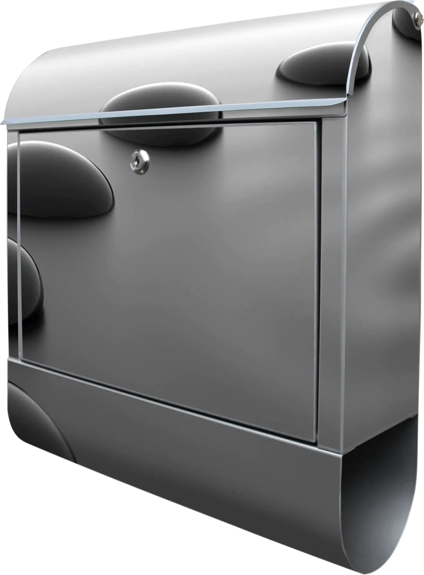 Burg Wächter Motivbriefkasten Schwarze Steine 46 x 38 x 12.5 cm