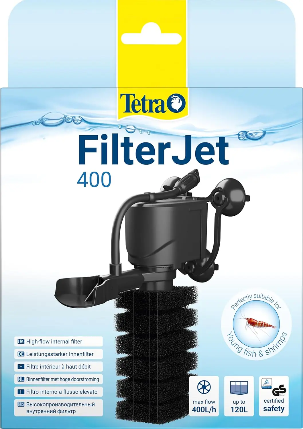 Tetra Innenfilter FilterJet 400 für Aquarien bis 50 - 120 L