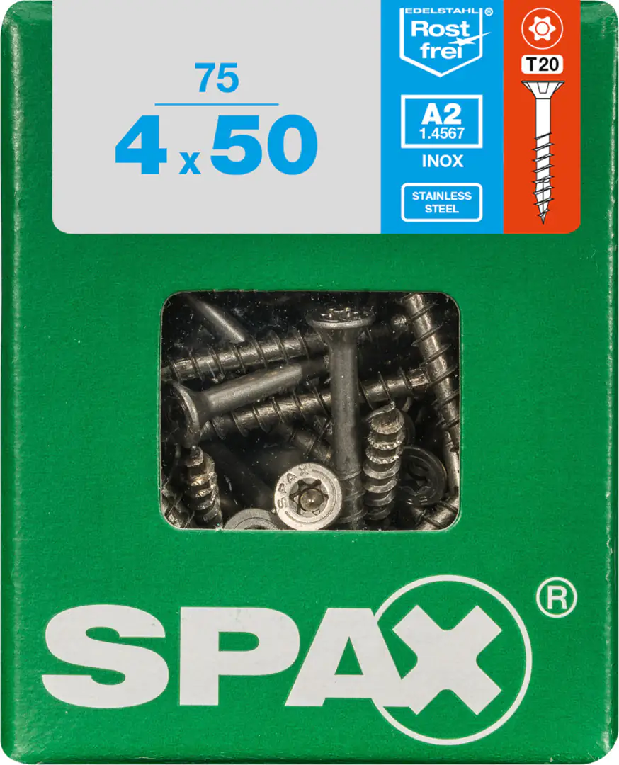Spax Universalschrauben 4.0 x 50 mm TX 20 - 75 Stk.