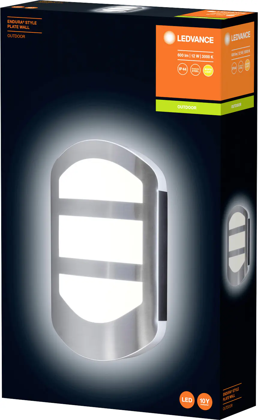 Ledvance LED Außenleuchte Endura Style Plate Außenwandleuchte