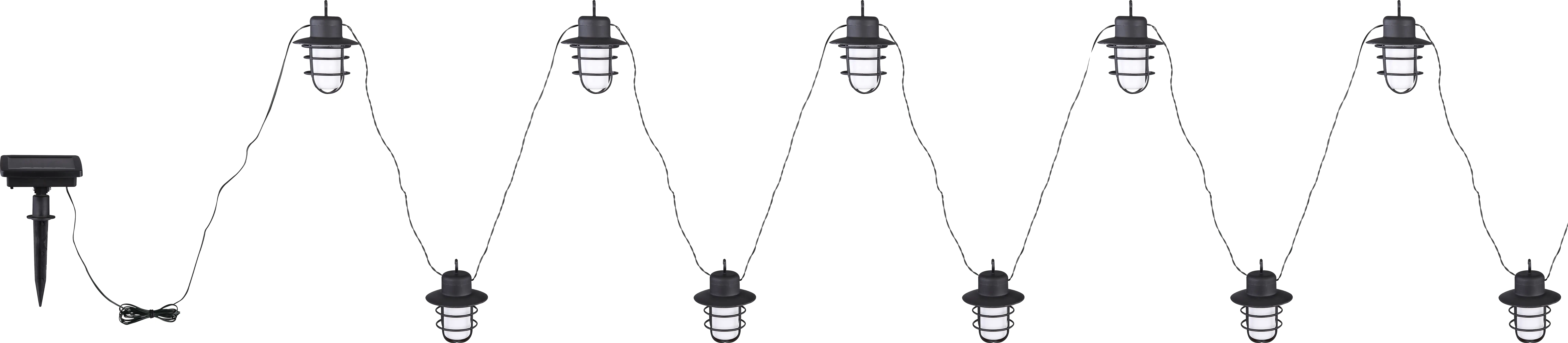 Globo LED Außen-Solar-Lichterkette Laterne 4,8 m 100 LEDs