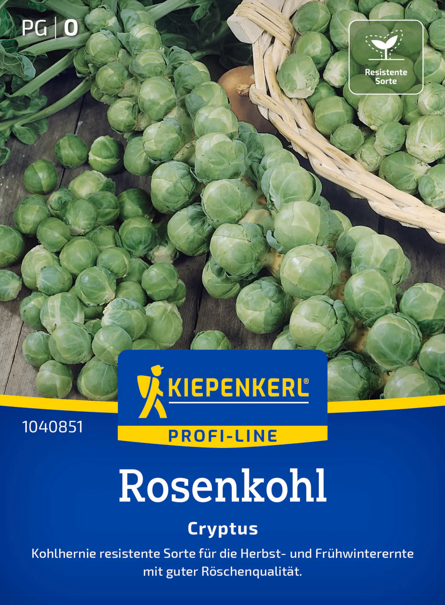 Kiepenkerl Profi-Line Saatgut Rosenkohl Cryptus F1 für ca. 10 Pflanzen