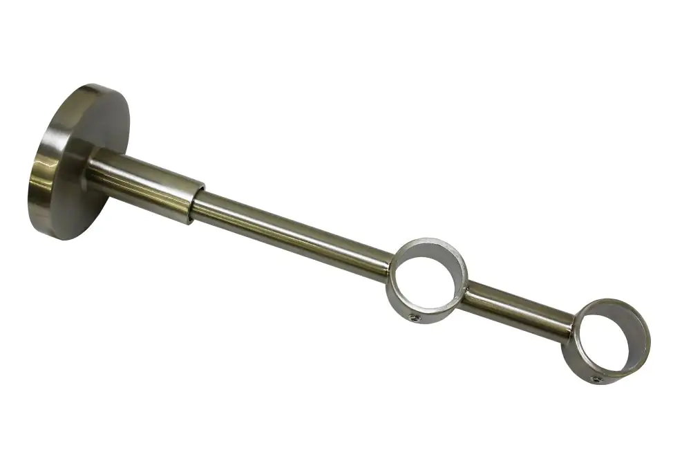 Gardinia Träger geschlossen Chicago, 2-Läufig, Ø 20 mm, edelstahl-optik