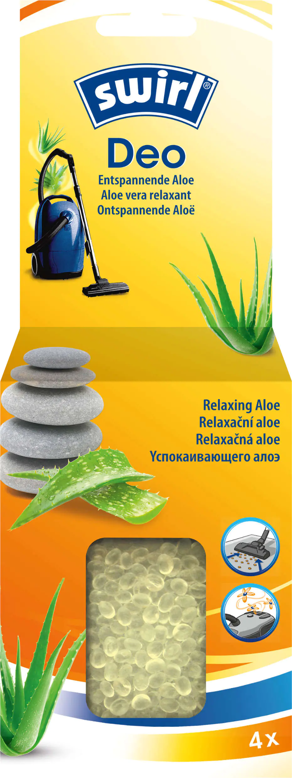 Swirl Deo Perlen für Staubsauger Entspannende Aloe 4 Portionen