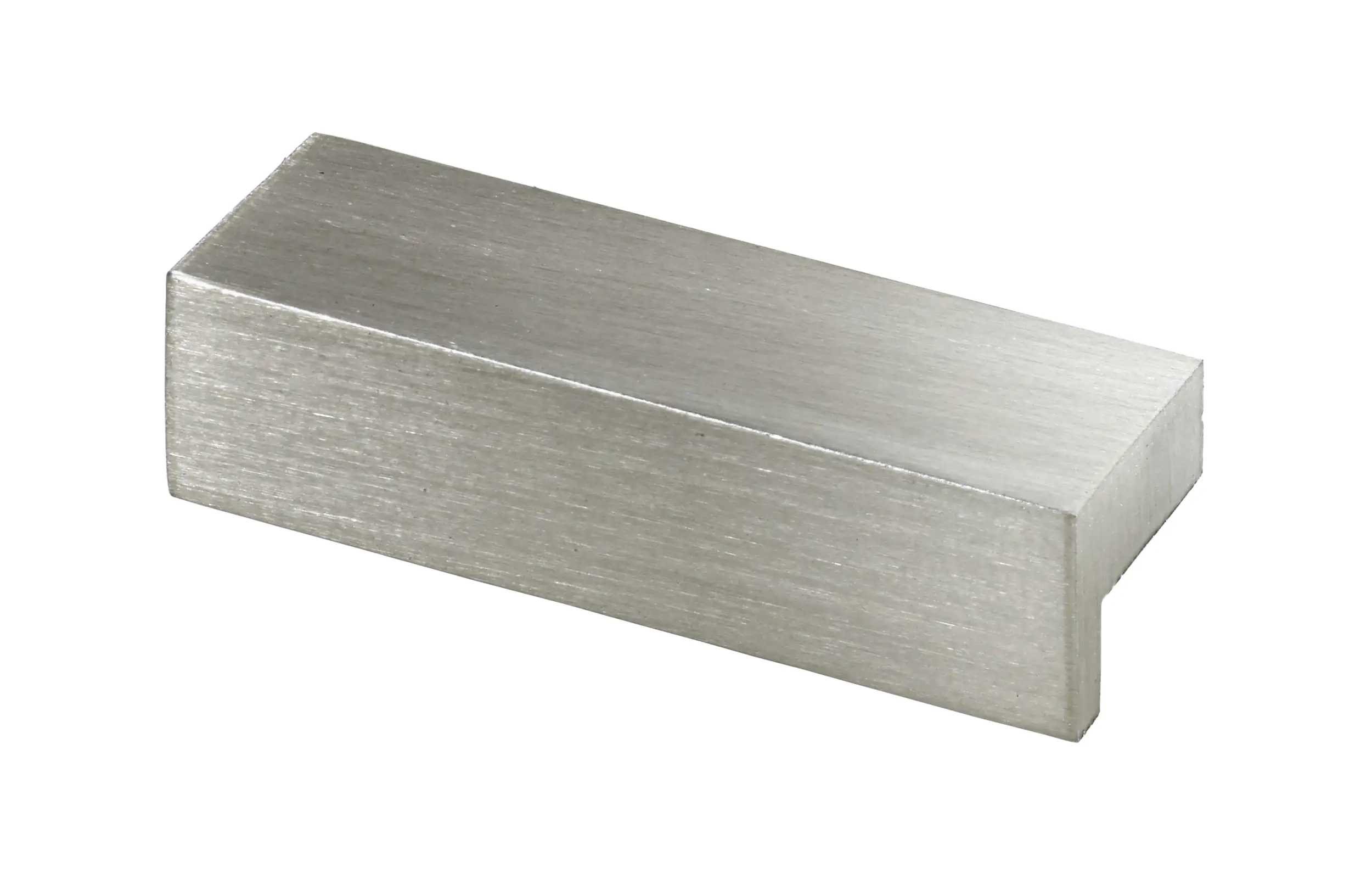 Hettich Möbelgriff Aluminium Edelstahl Optik 13 x 47 x 15 mm - 1 Stück