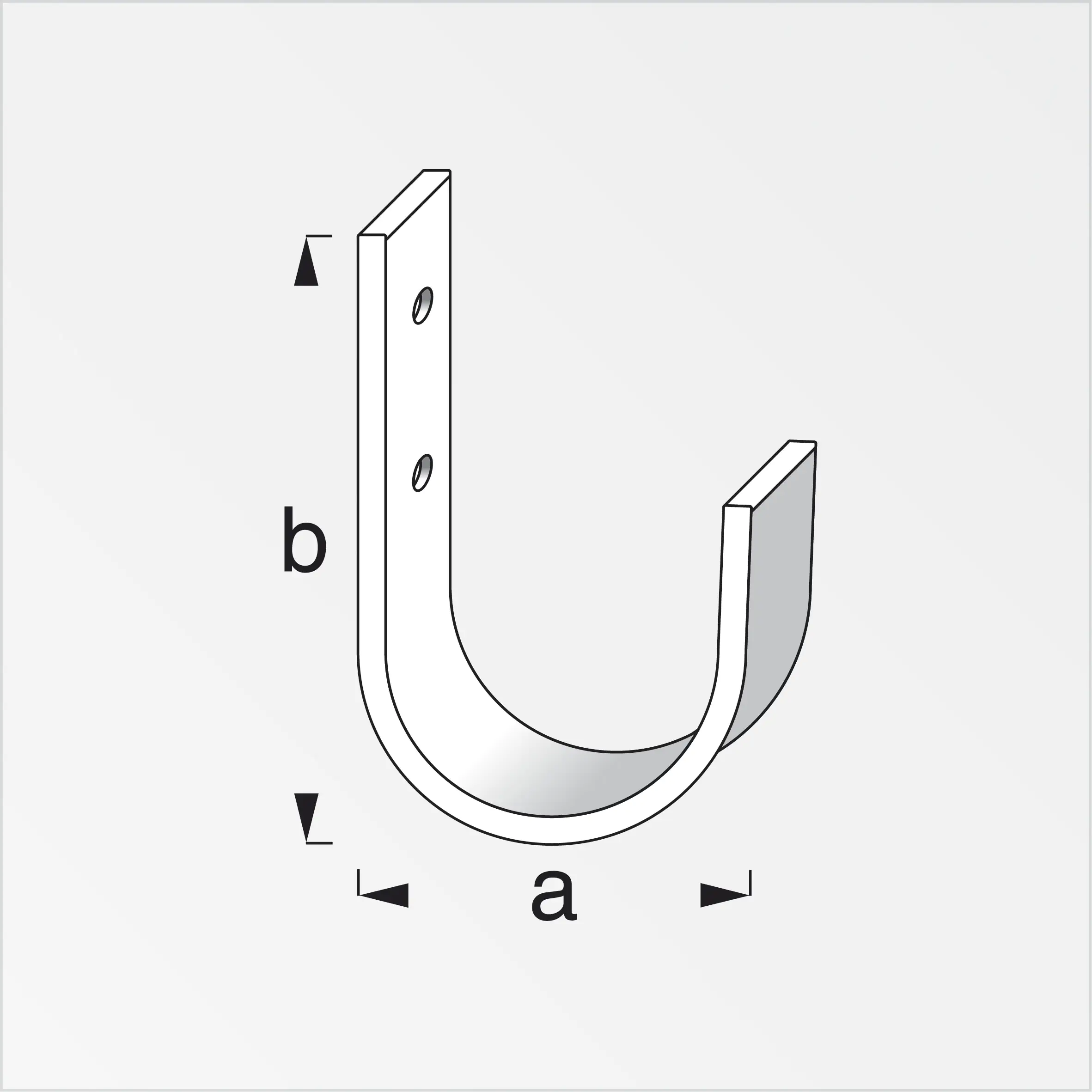 alfer Unihaken 70 mm 70 x 110 mm Stahl verzinkt