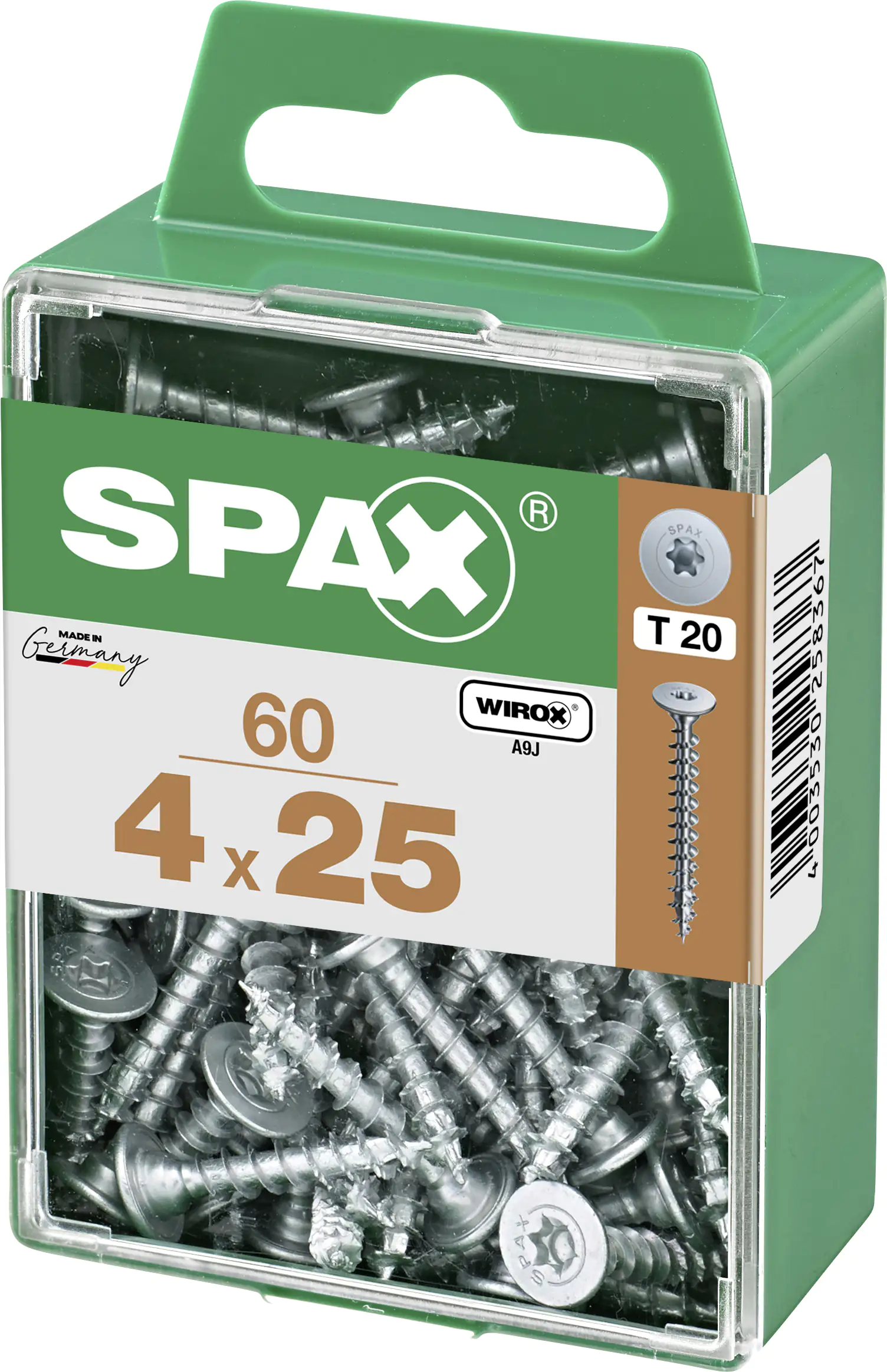 Spax Möbelbauschrauben 4.0 x 25 mm TX 20 - 60 Stk.