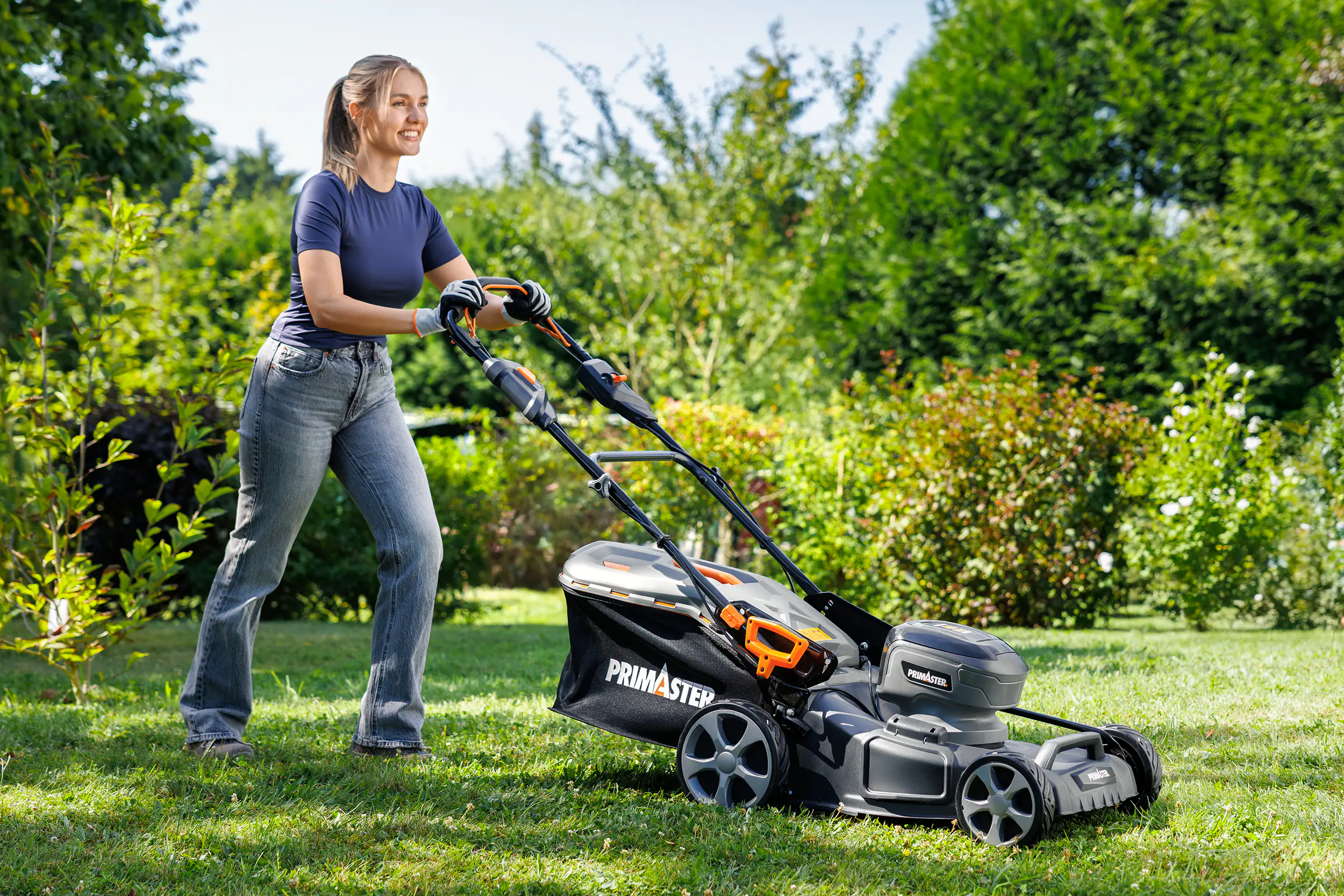 Primaster Akku-Rasenmäher PARM 4046VS 40V 46 cm Schnittbreite Primaster Akku-Rasenmäher PARM 4046VS 40V 46 cm Schnittbreite