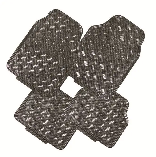 TrendLine Kunststoff Fußmatten 4-teilig Carbonoptik