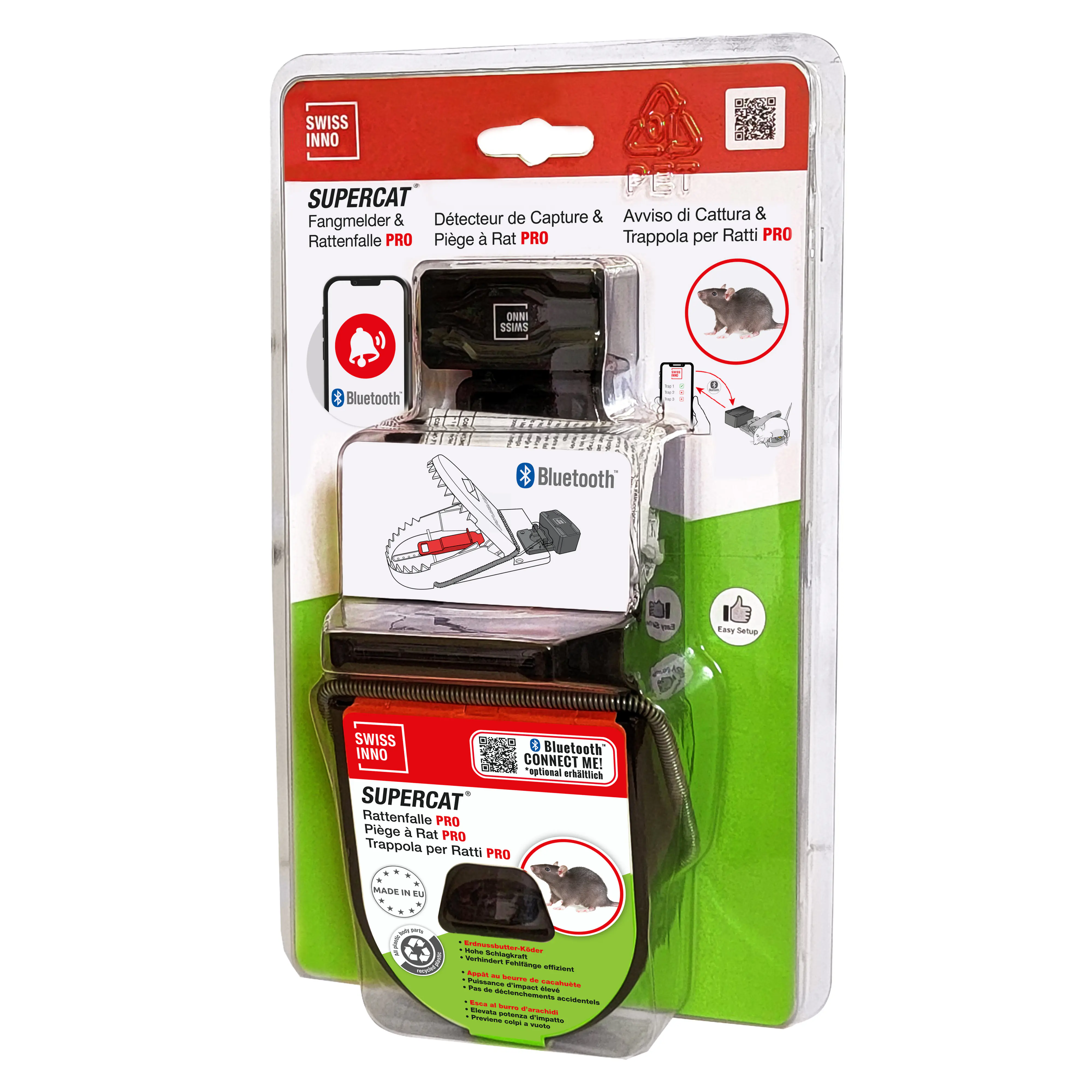Swissinno Fangmelder Connect & Rattenfalle PRO SuperCat 