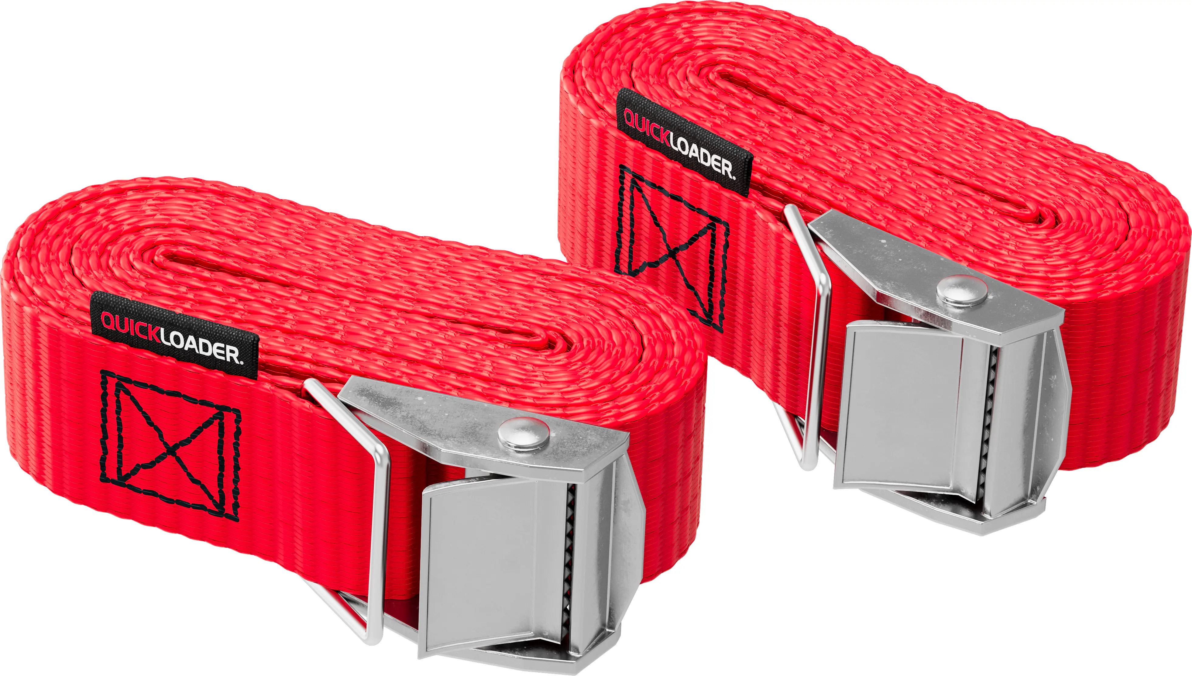 QUICKLOADER®Spanngurt Cambuckle 25 mm x 3 m 2 Stück rot QUICKLOADER®Spanngurt Cambuckle 25 mm x 3 m 2 Stück rot
