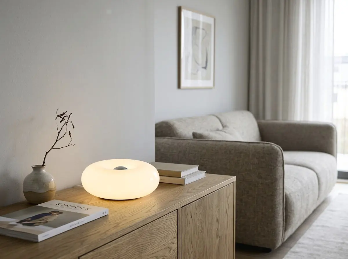 Eglo LED-Tischleuchte Basile Ø 30 cm weiß warmweiß 