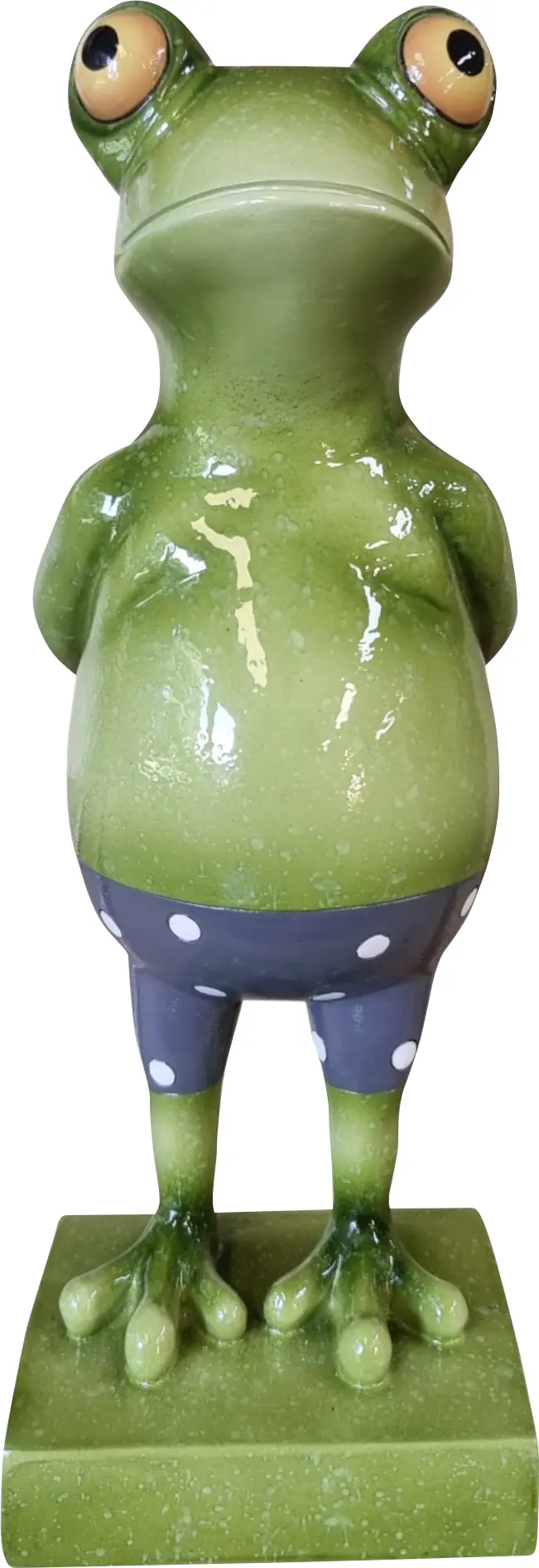 Dekofigur Frosch stehend 30 cm bunt