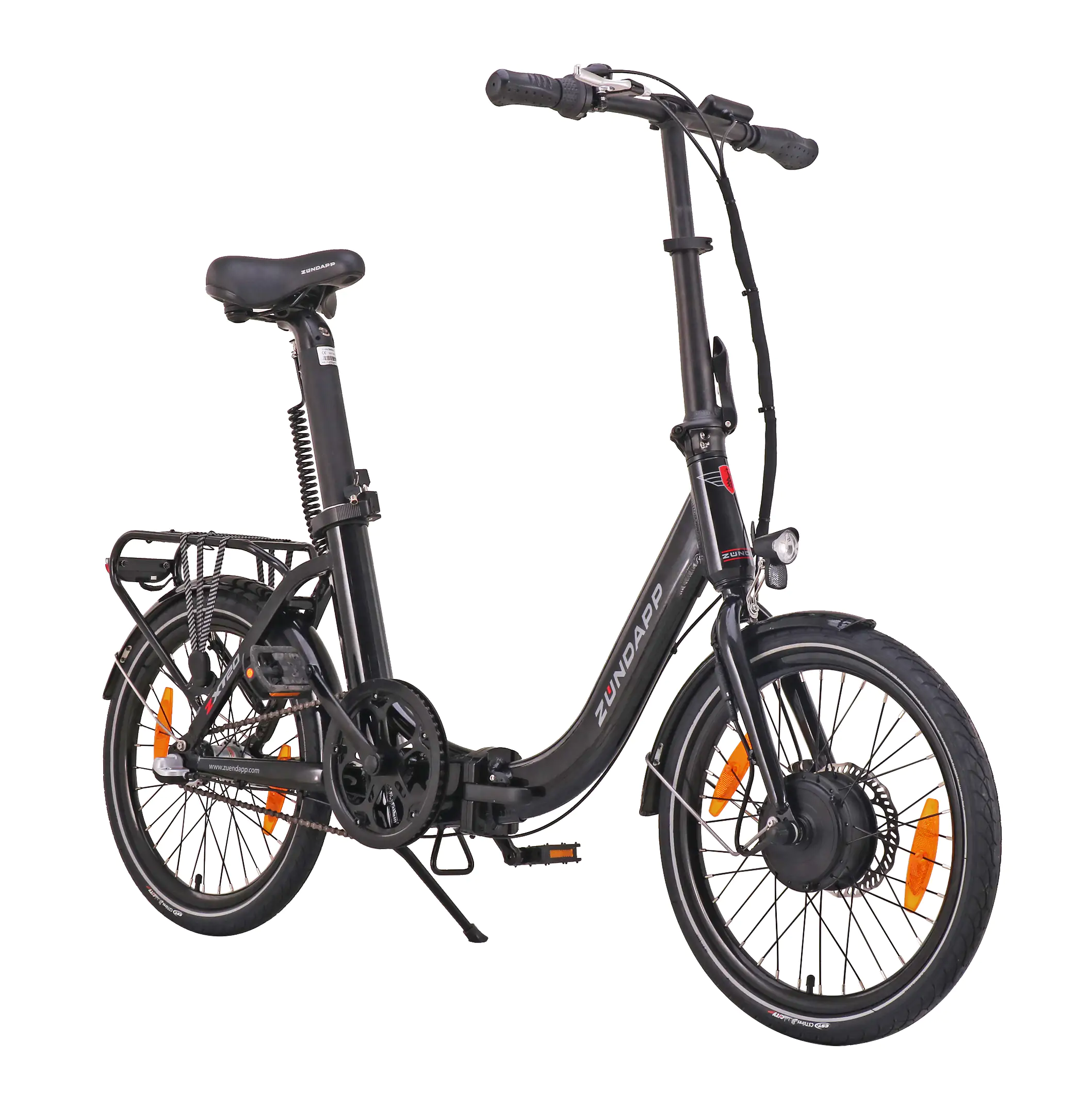 Zündapp E-Bike Faltrad ZXT20 20 Zoll RH 36cm 3-Gang 230 Wh schwarz