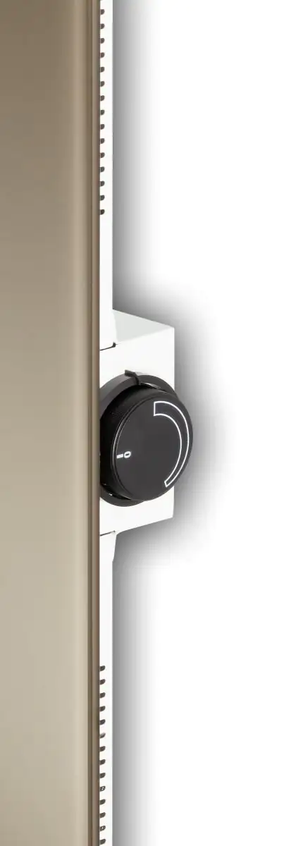 Bella Jolly Infrarot Glasheizkörper 45x120 cm 850 Watt, beige-grau