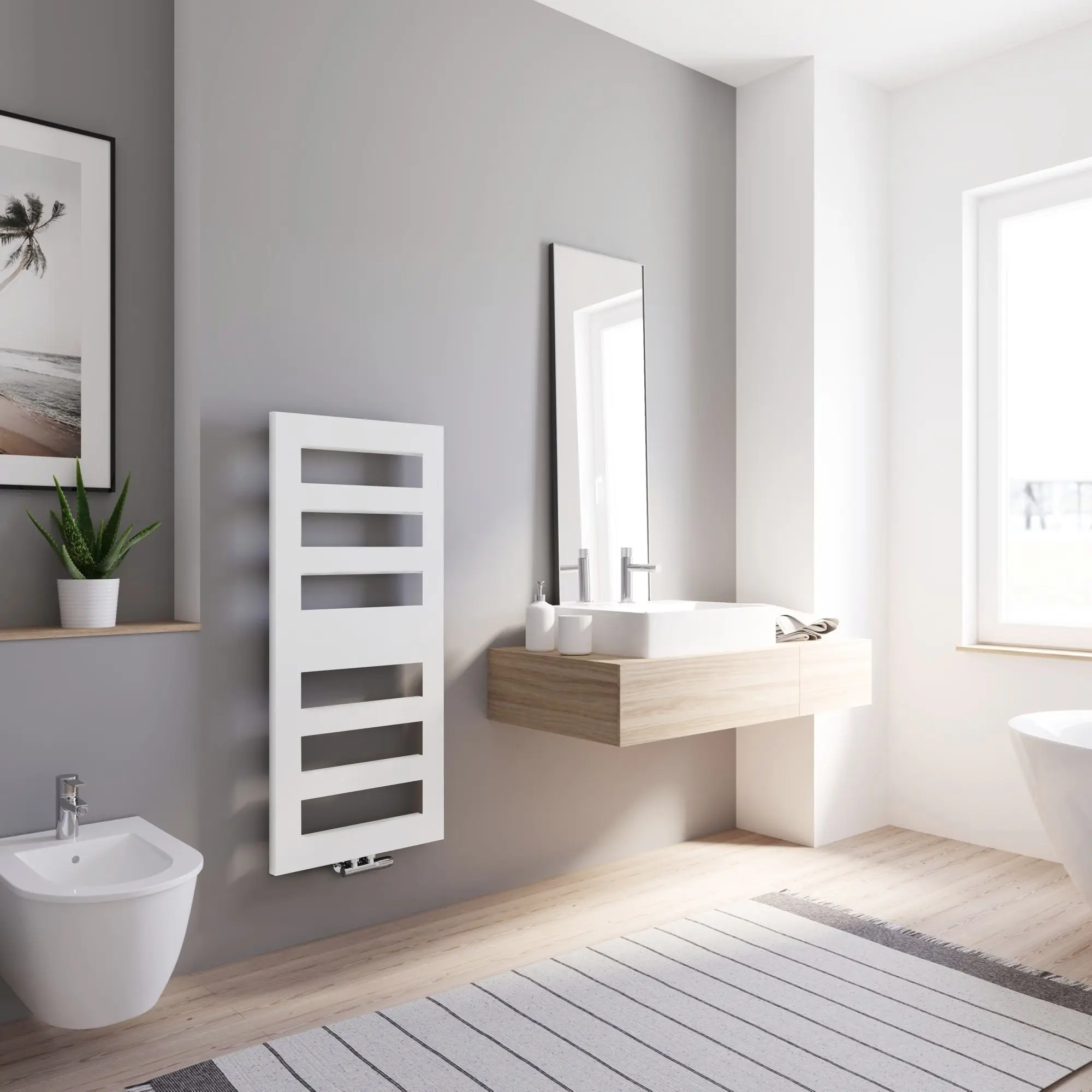 Schulte Design-Heizkörper Münster 114,5 x 50,5 cm alpinweiß 348 W