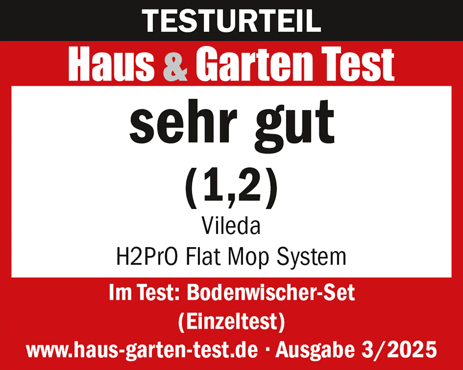 Vileda Bodenwischer Reinigungsset H2PRO Flat Mop Vileda Bodenwischer Reinigungsset H2PRO Flat Mop