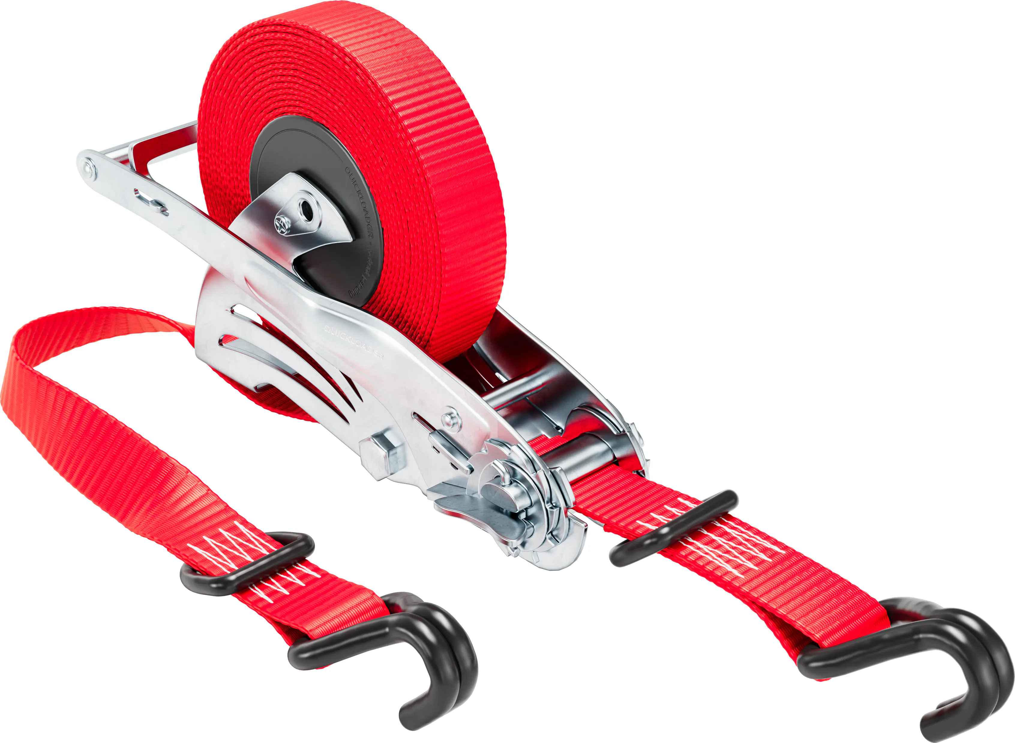 QUICKLOADER® Spanngurt Retractable 25 mm x 4,5 m 1 Stück rot