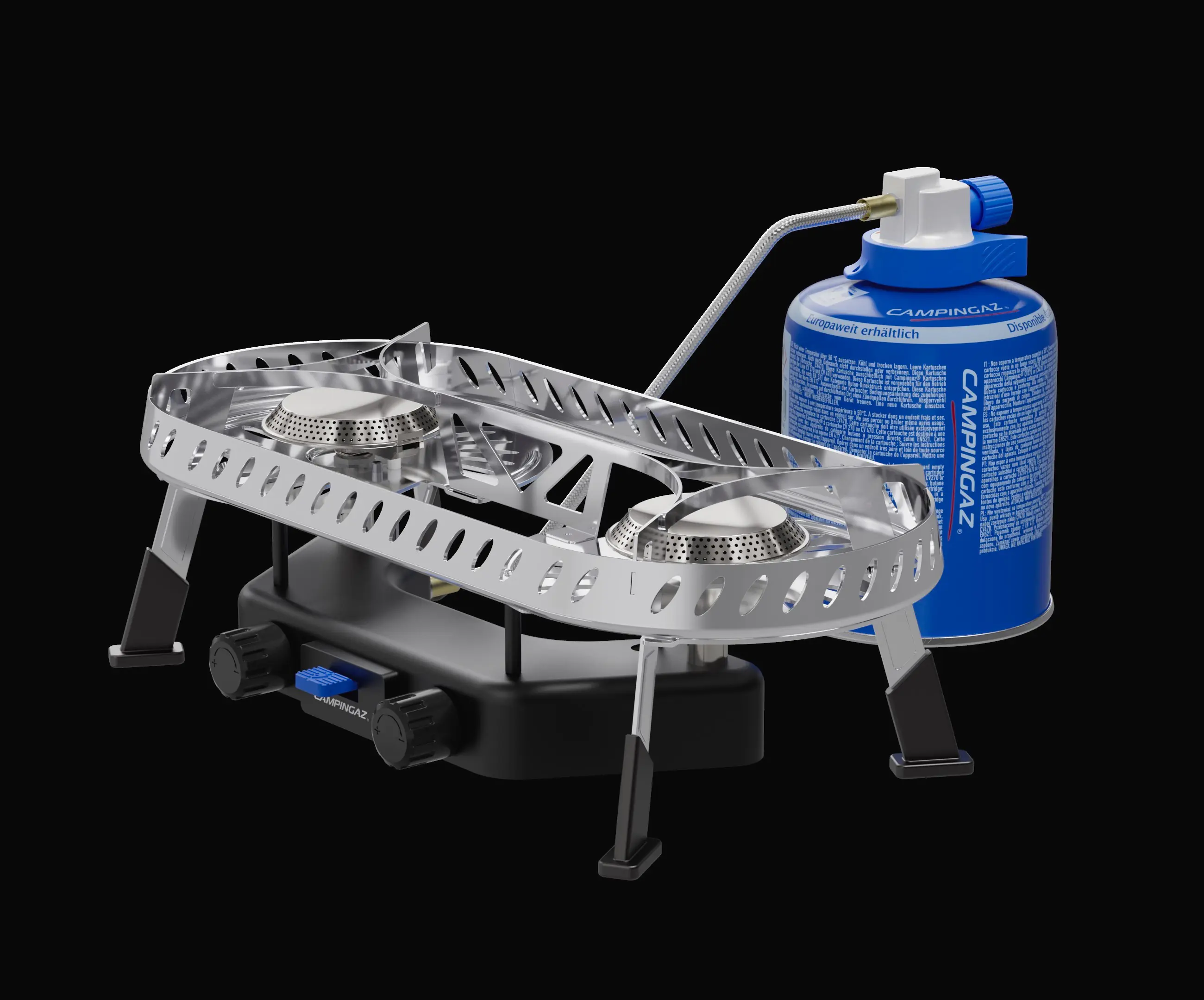 Campingaz Campingkocher Camp & Trek Twin silber-schwarz