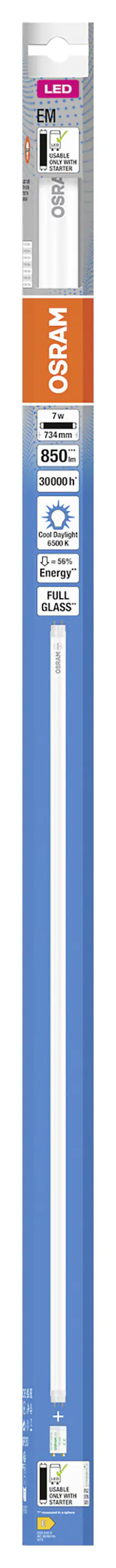 Osram LED Röhre T8 72 cm G13 7 W kaltweiß