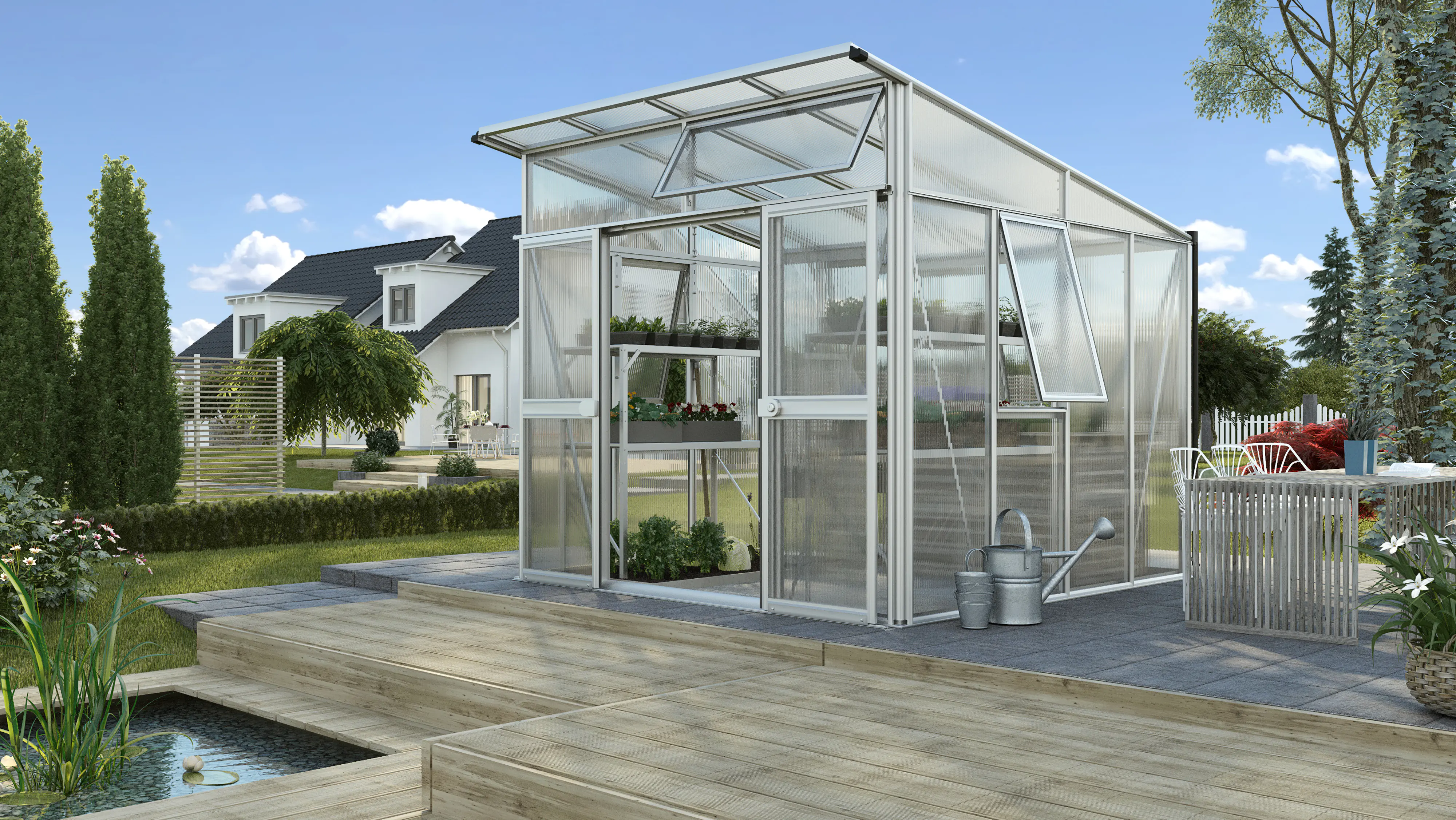 Vitavia Gewächshaus Aura 7800 275 x 270 cm 10 mm Hohlkammerplatten