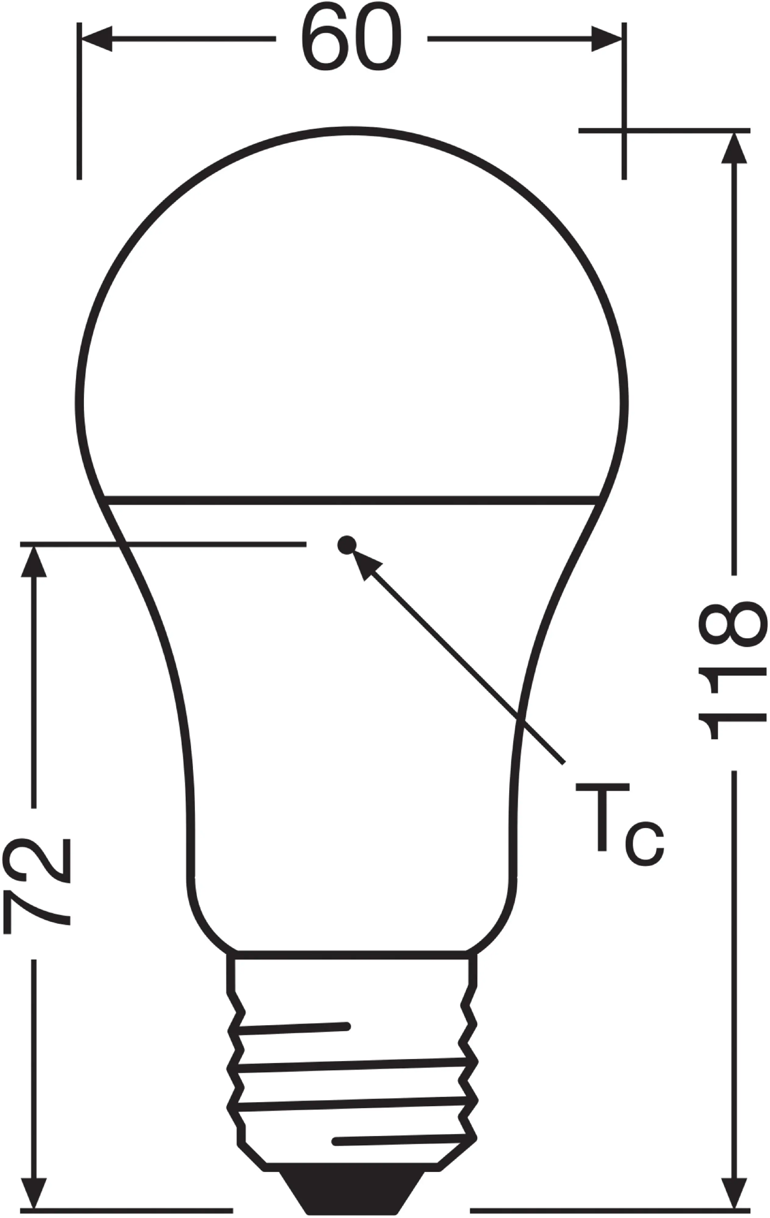 Bellalux LED Leuchtmittel Klassik A100 E27 13 W warmweiß weiß matt