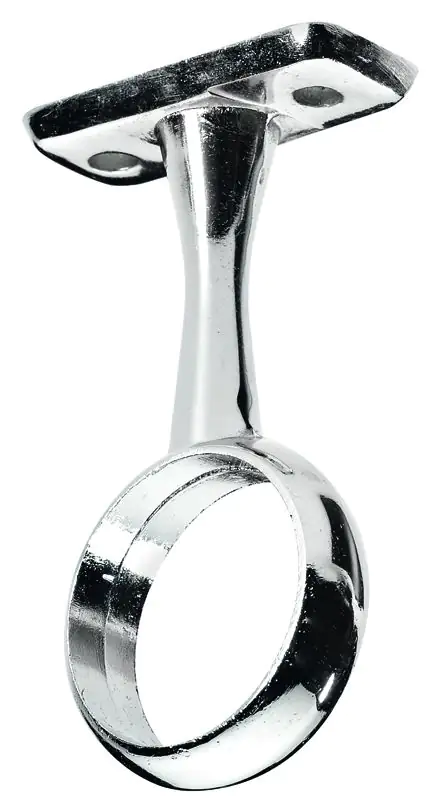 Hettich Schrankrohrmittelträger für runde Rohre Ø 25 mm, verchromt