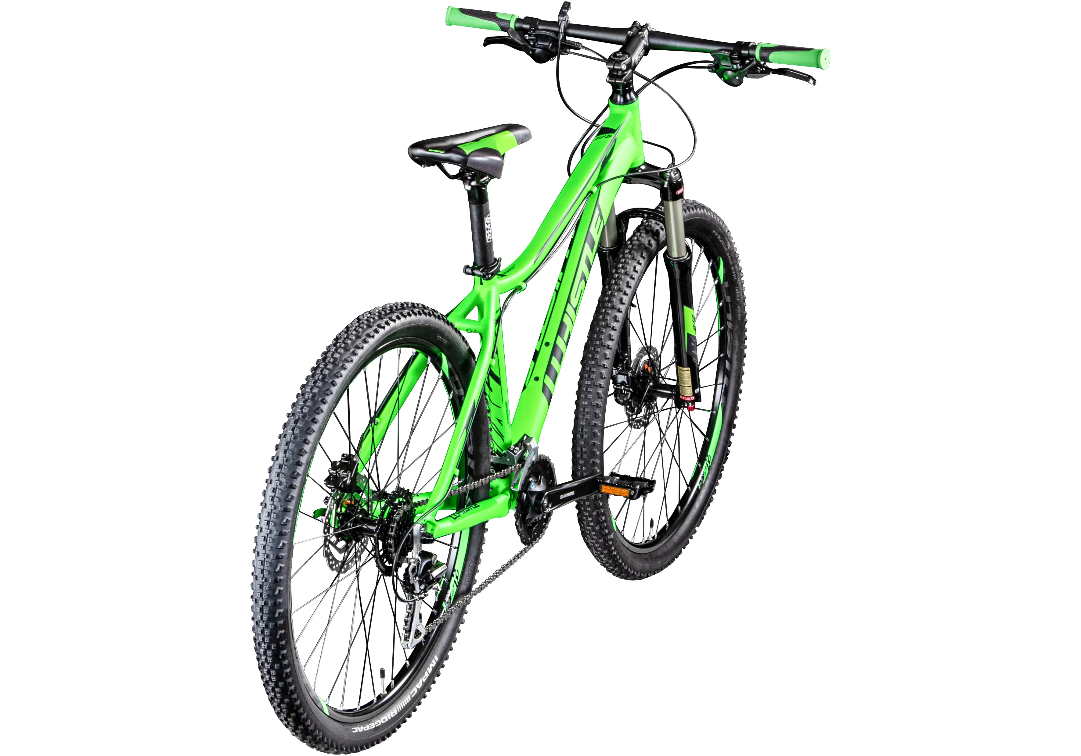 Whistle Mountainbike Miwok 2053 Damen 27,5 Zoll RH 43 16-Gang neongrün anthrazit