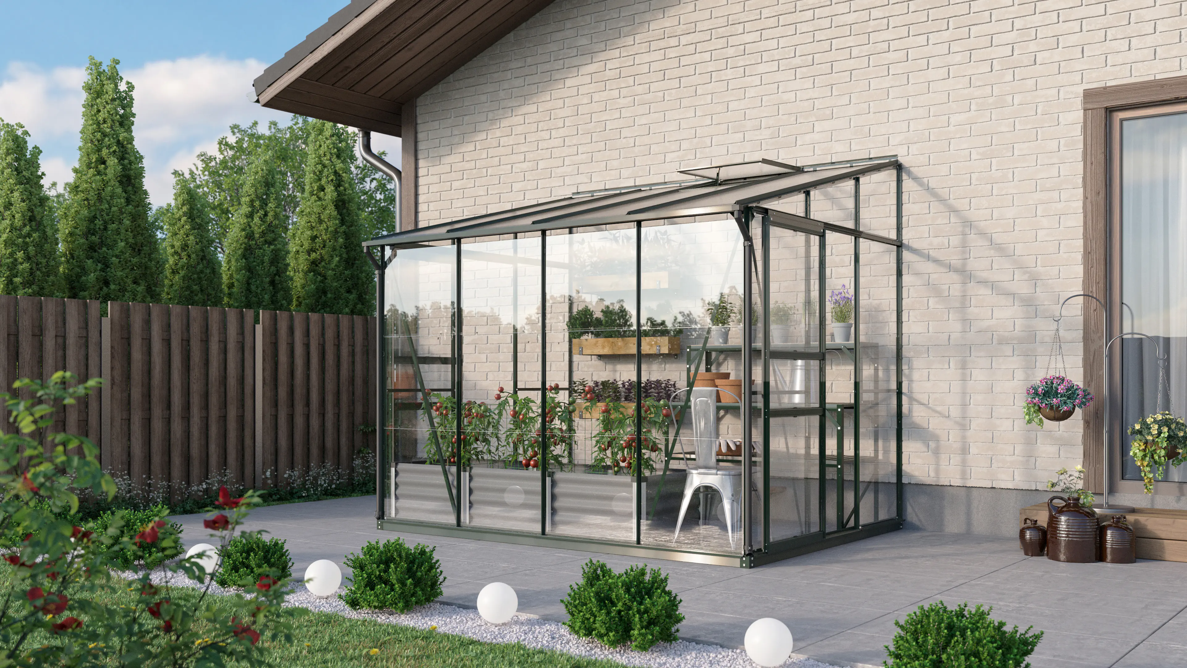 Vitavia Gewächshaus Osiris 5200 201 x 262 cm 3 mm Sicherheitsglas