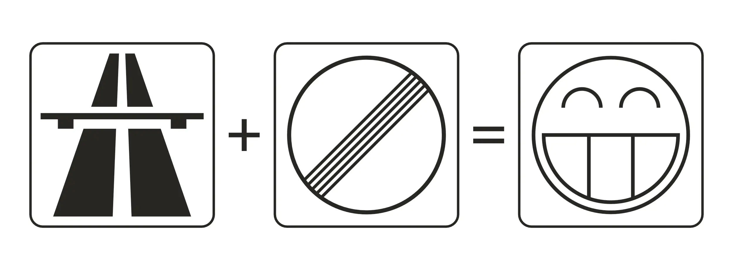 Hermann Schütz Aufkleber Autobahn Freie Fahrt Smiley 190x70mm