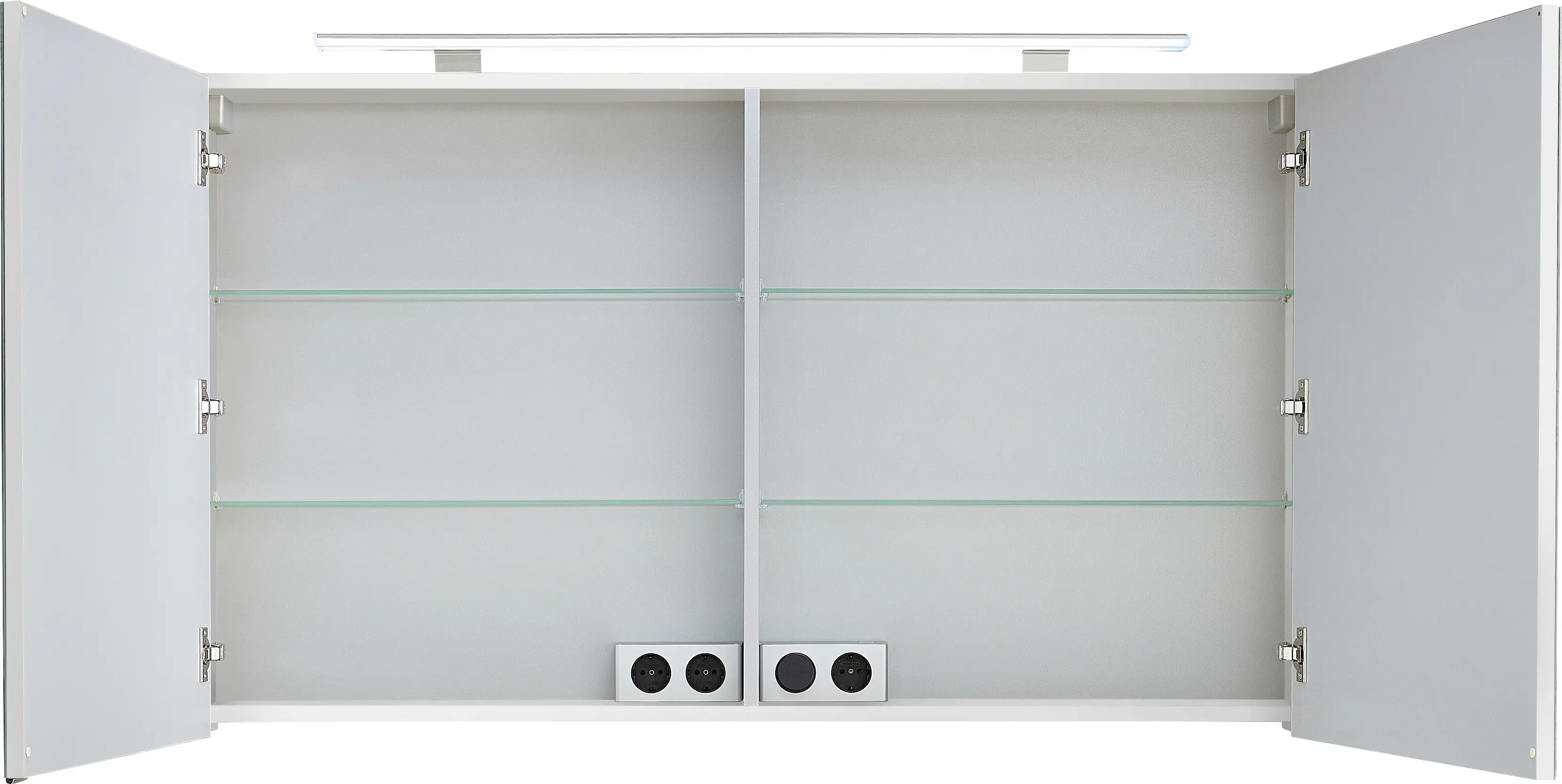 Primaster Spiegelschrank Düsseldorf mit Beleuchtung weiß 120 x 70 cm