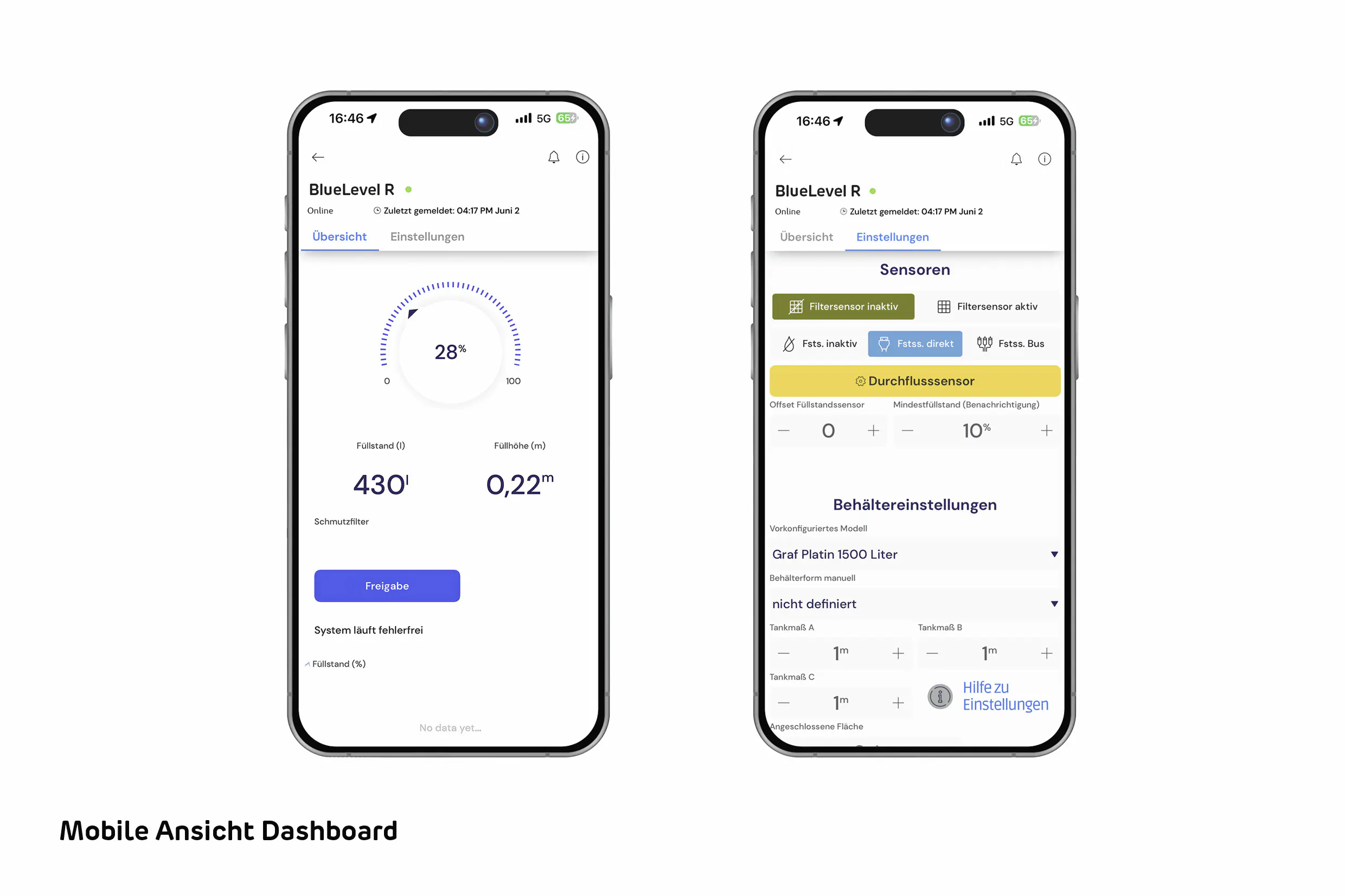 Garantia Füllstandsmessgerät BlueLevel R schwarz