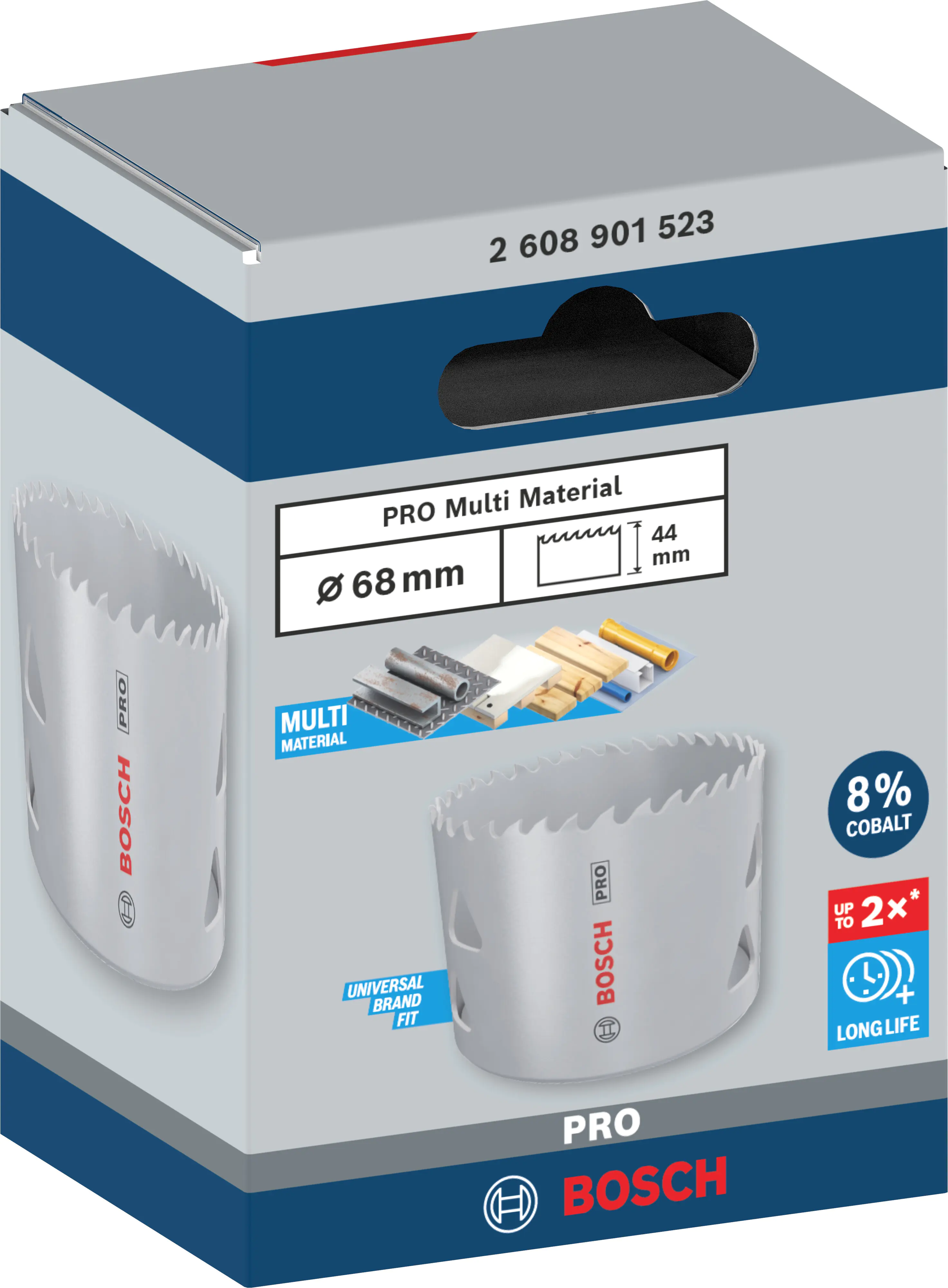 Bosch PRO Multi Material Lochsäge 68 mm mit Gewinde