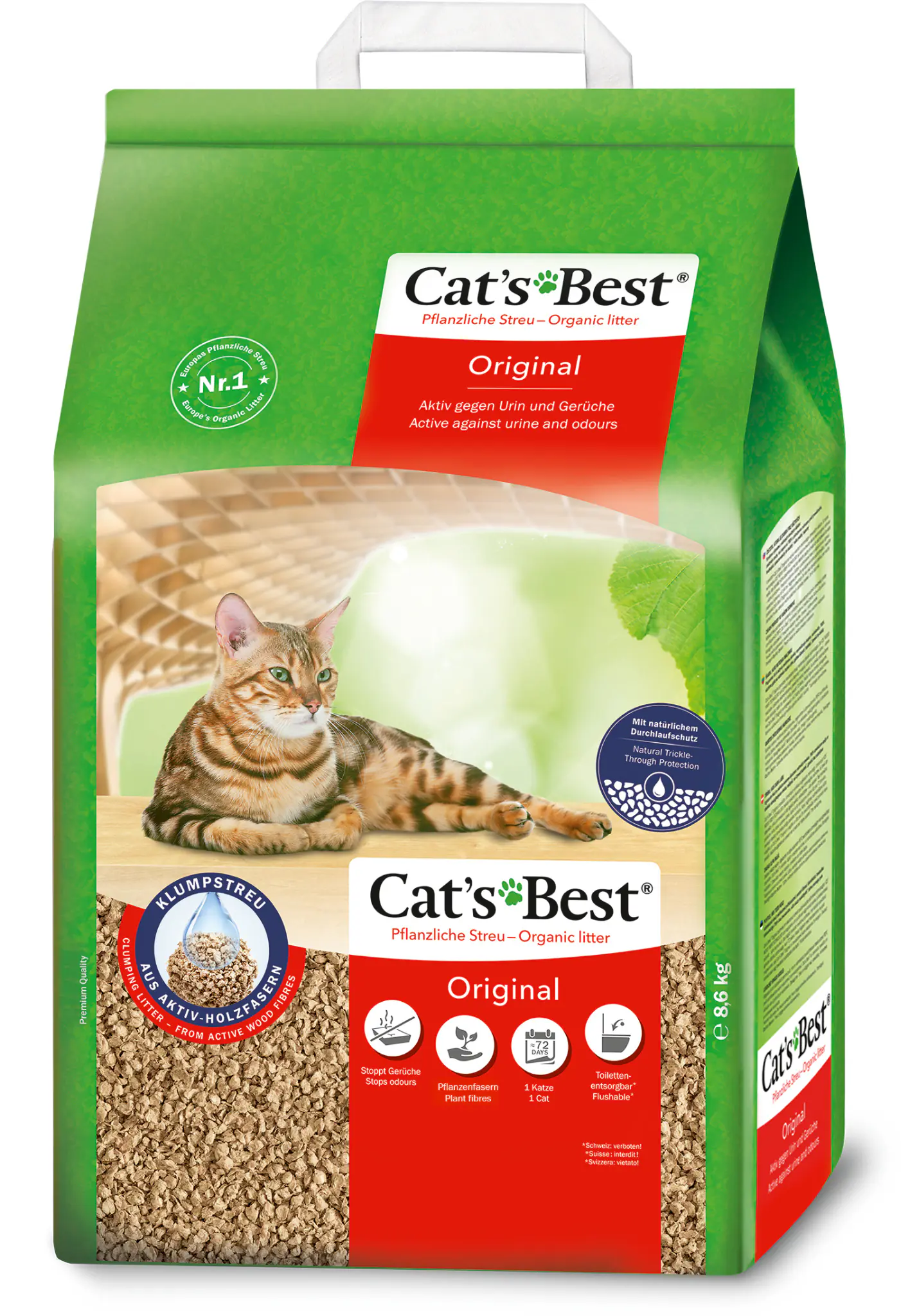 Cats Best Original Katzenstreu pflanzlich 20 L