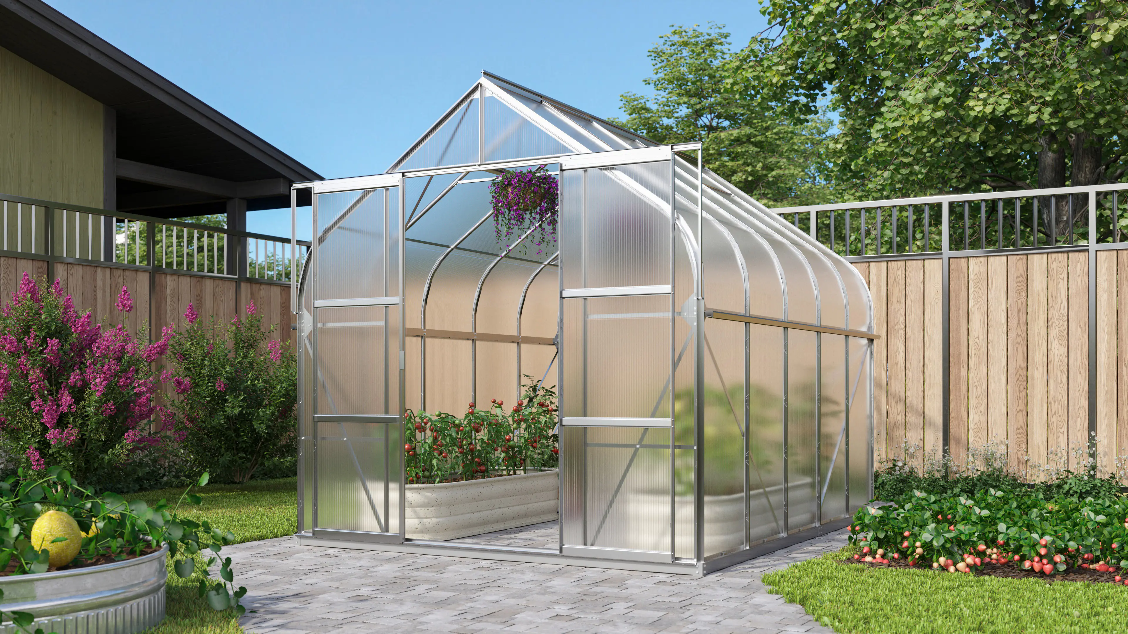 Vitavia Gewächshaus Dione 8300 Alu 2,64 x 3,21 x 2,55 m