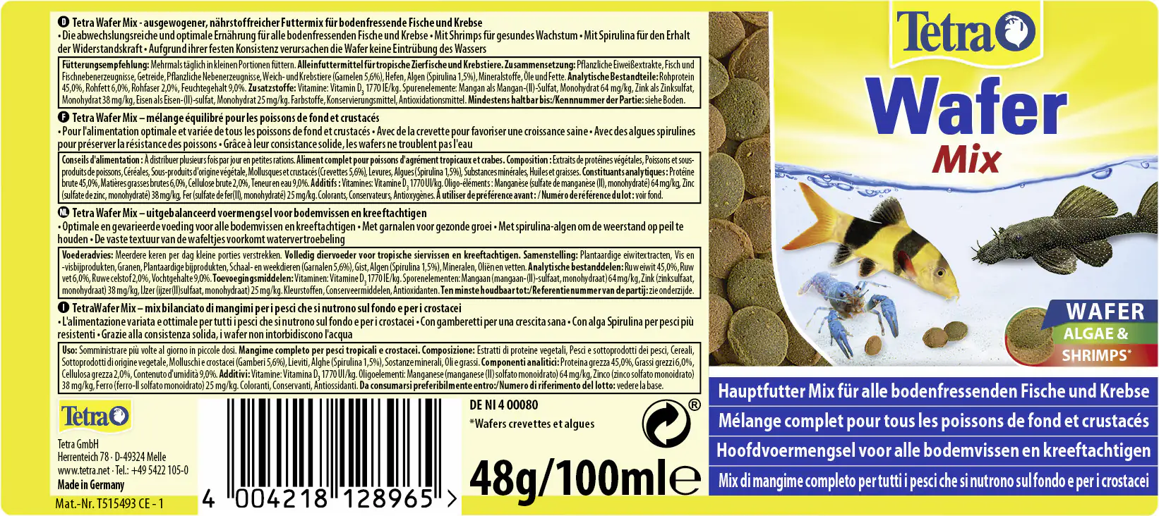 Tetra Wafer Mix 100 ml Tetra Wafer Mix 100 ml