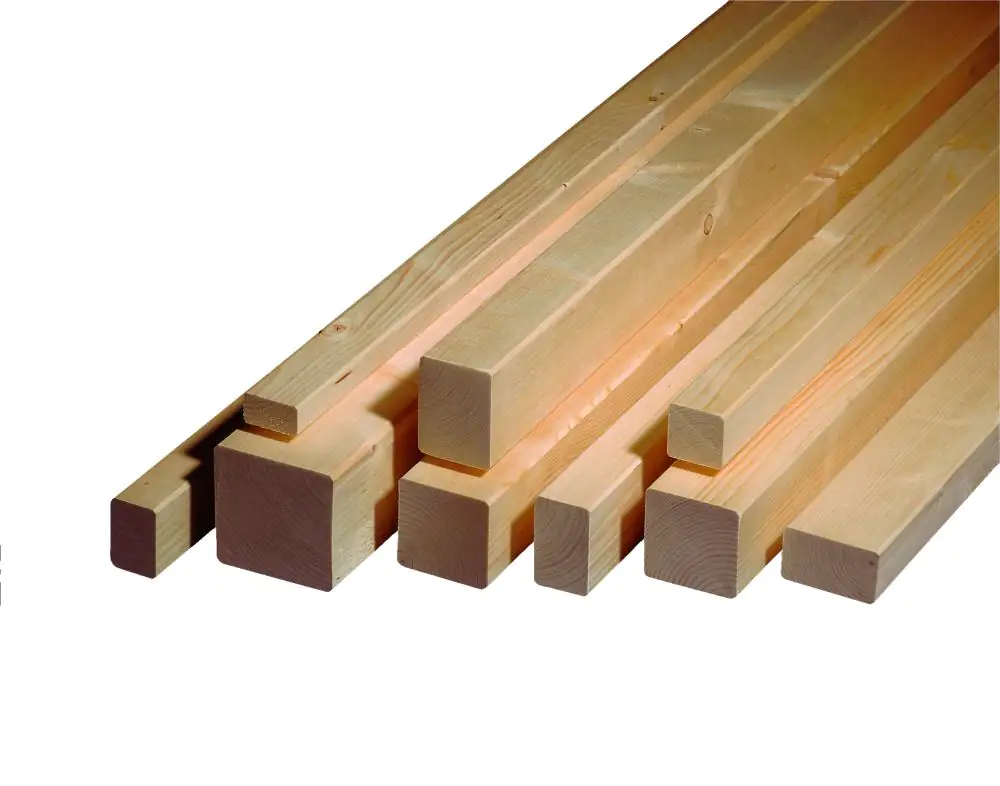 Rahmen Fichte Tanne Kanten gefast 200 x 5,4 cm 34 mm 4-seitig gehobelt